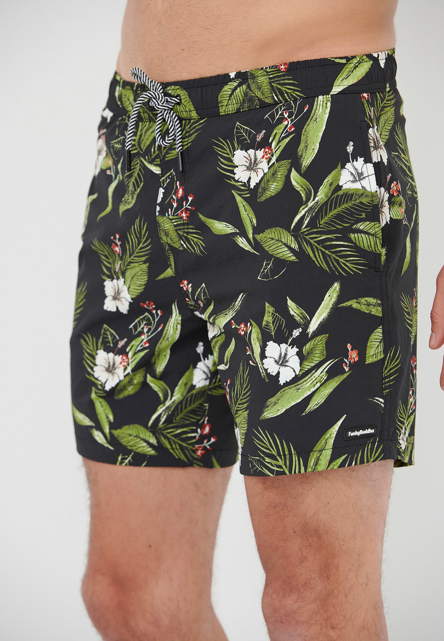 Men's Swim Shorts Funky Buddha Black