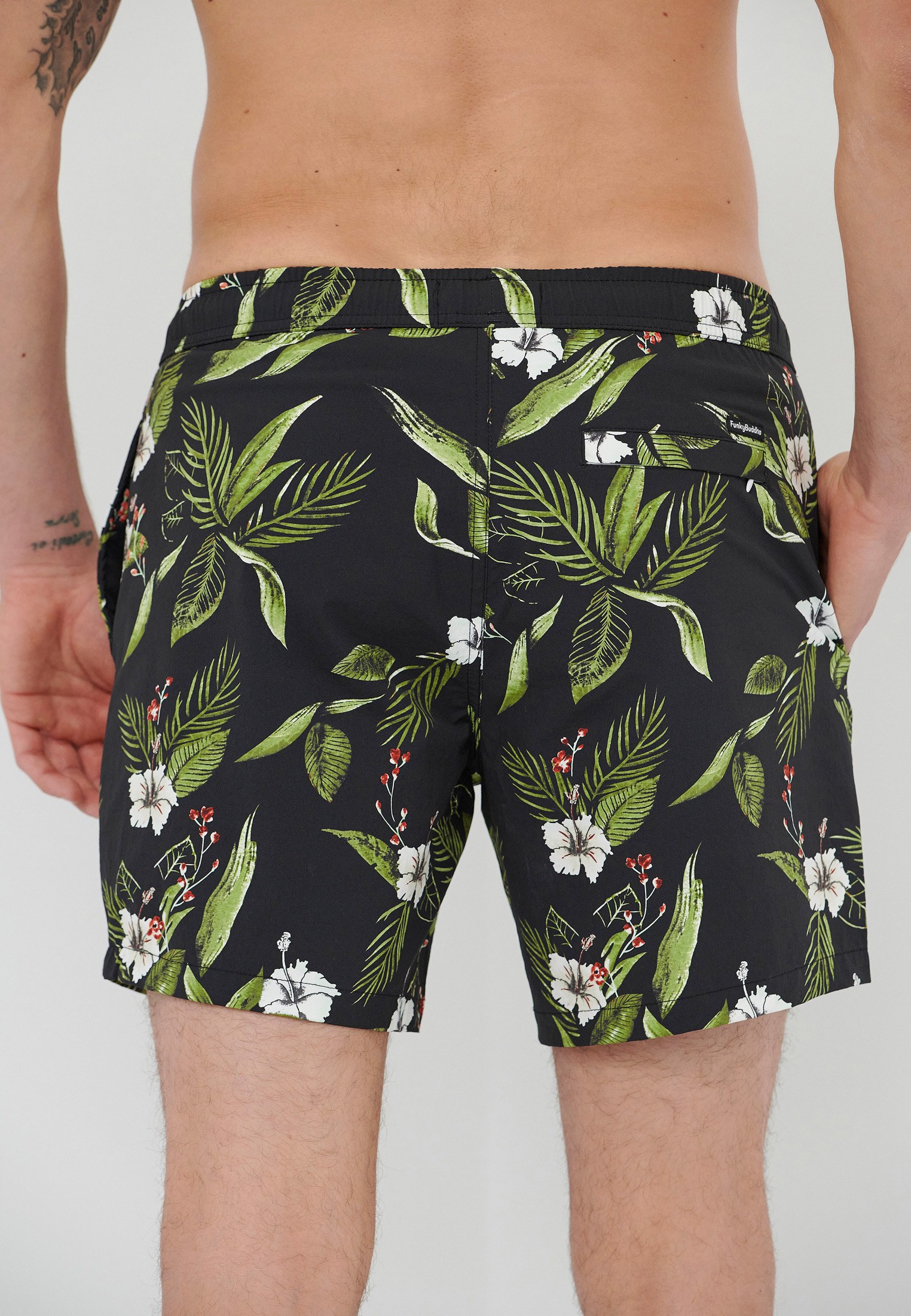 Men's Swim Shorts Funky Buddha Black