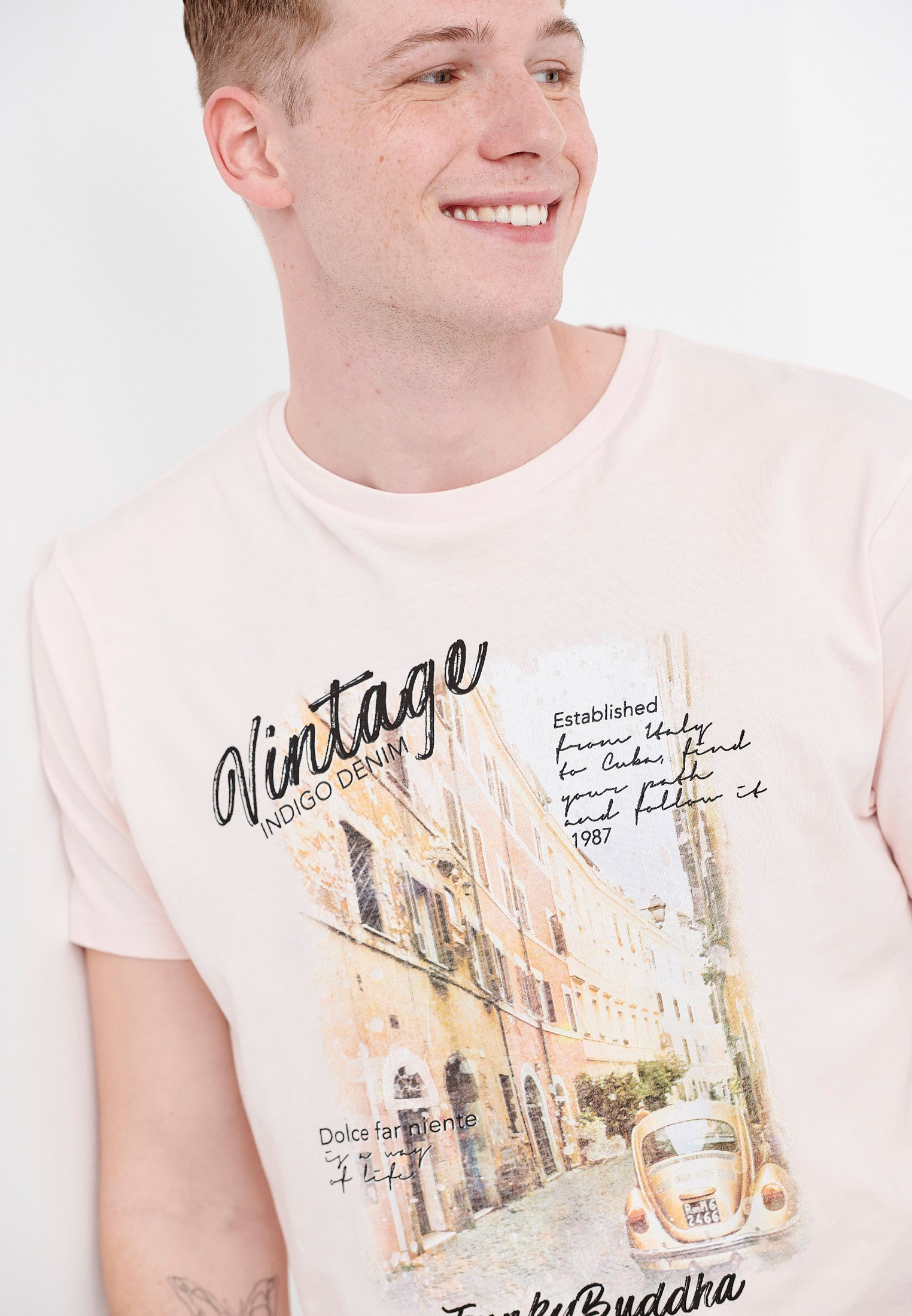 Men's T-Shirts Funky Buddha Pink