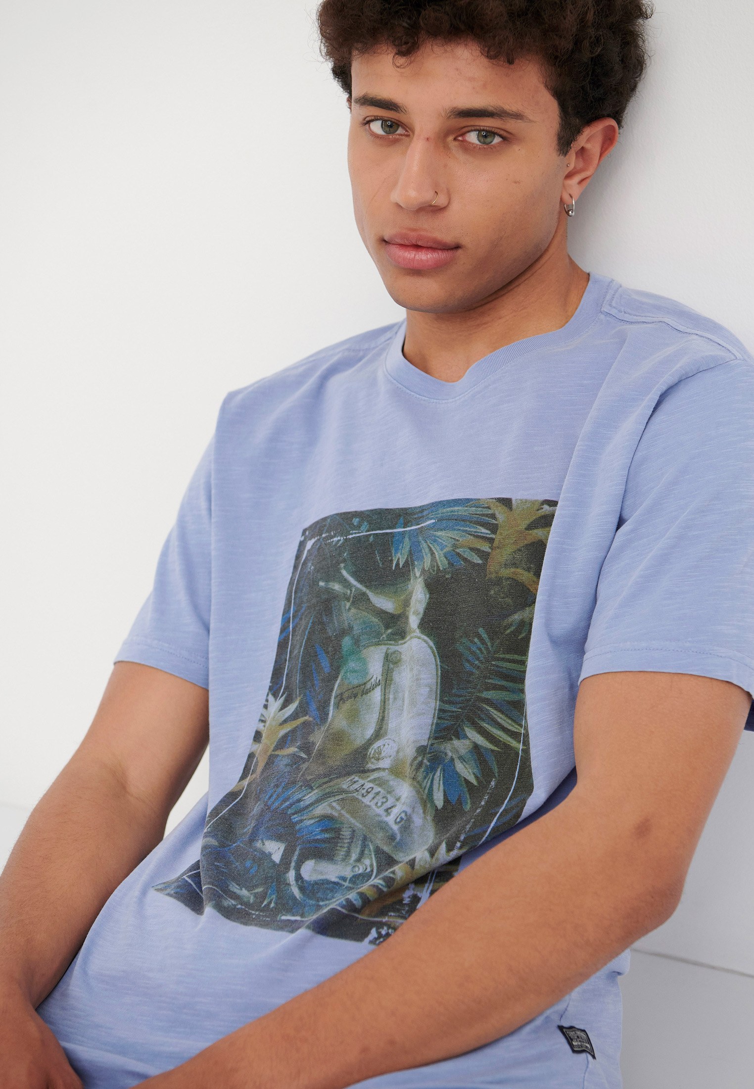 Men's T-Shirts Funky Buddha Purple