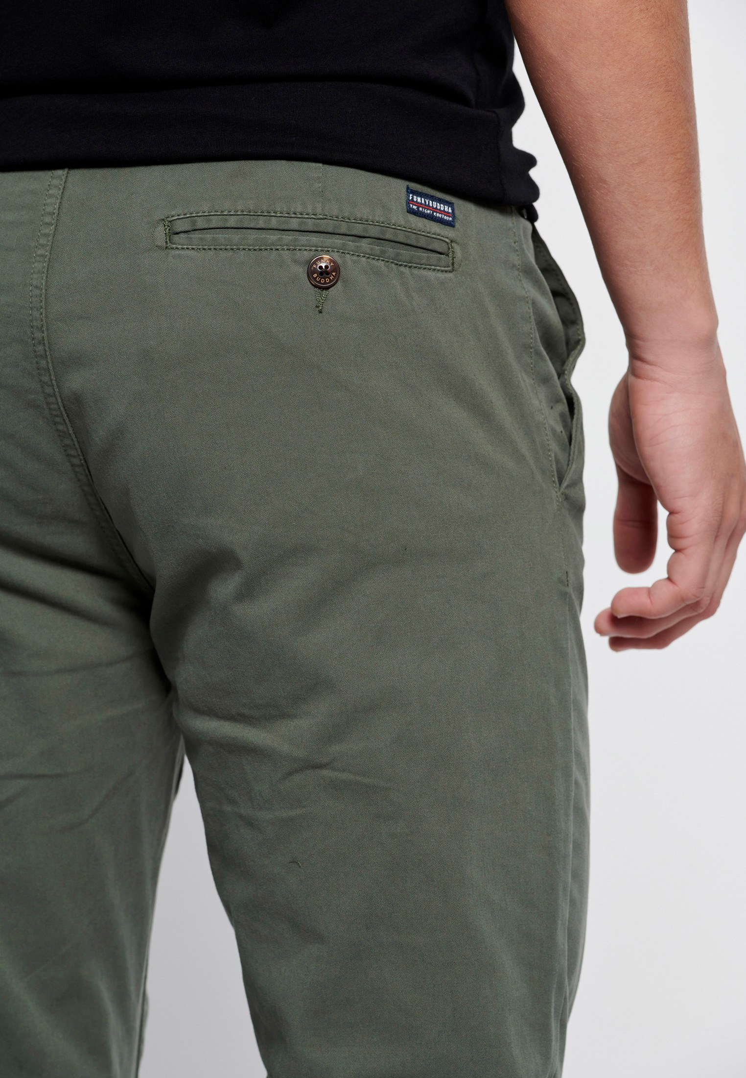 Men's Trousers Funky Buddha Green