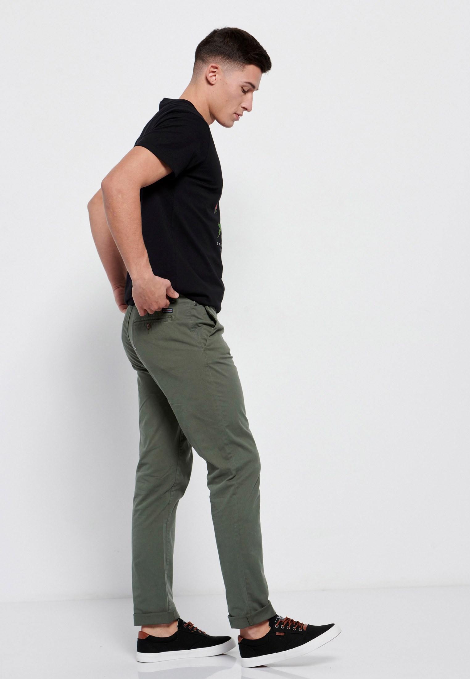 Men's Trousers Funky Buddha Green