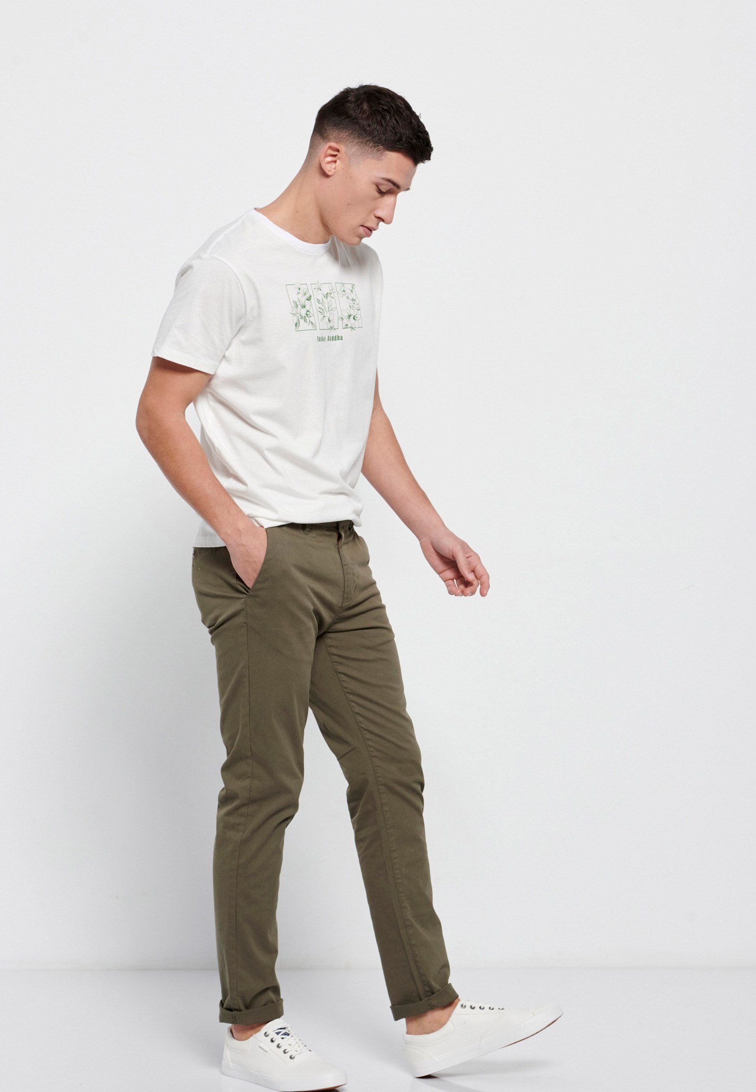 Men's Trousers Funky Buddha Khaki