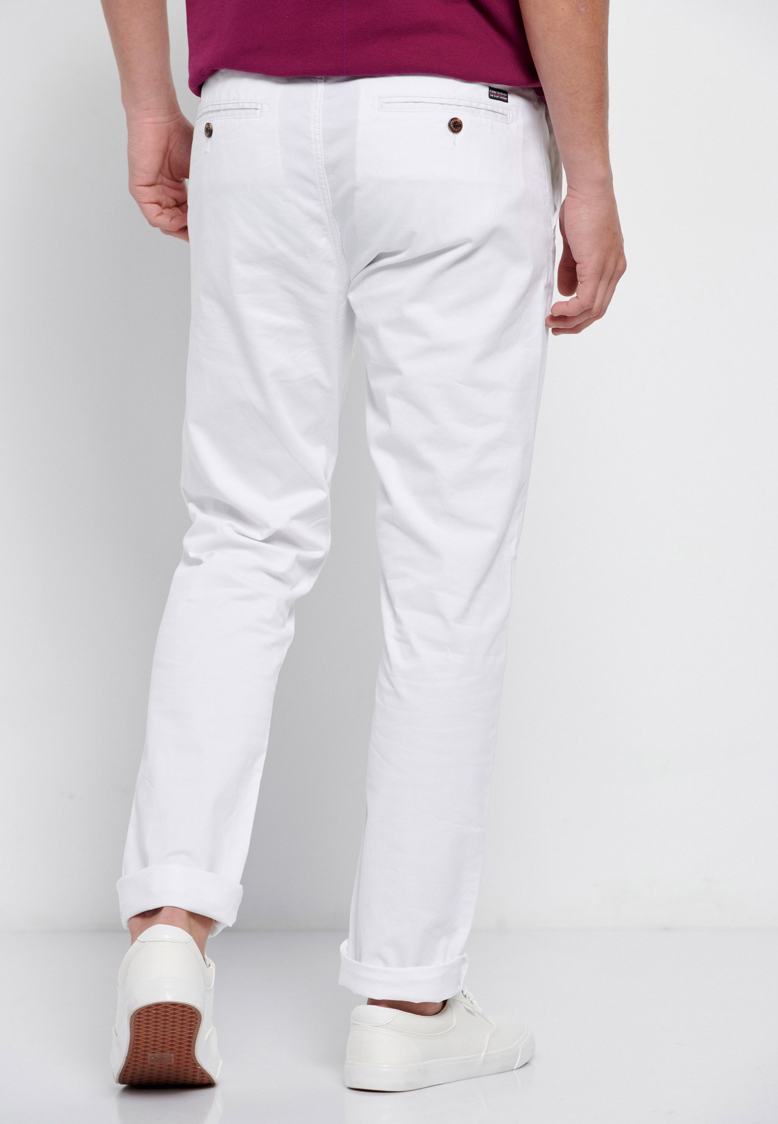Men's Trousers Funky Buddha White