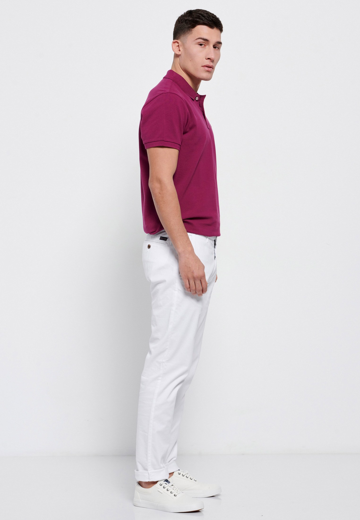 Men's Trousers Funky Buddha White