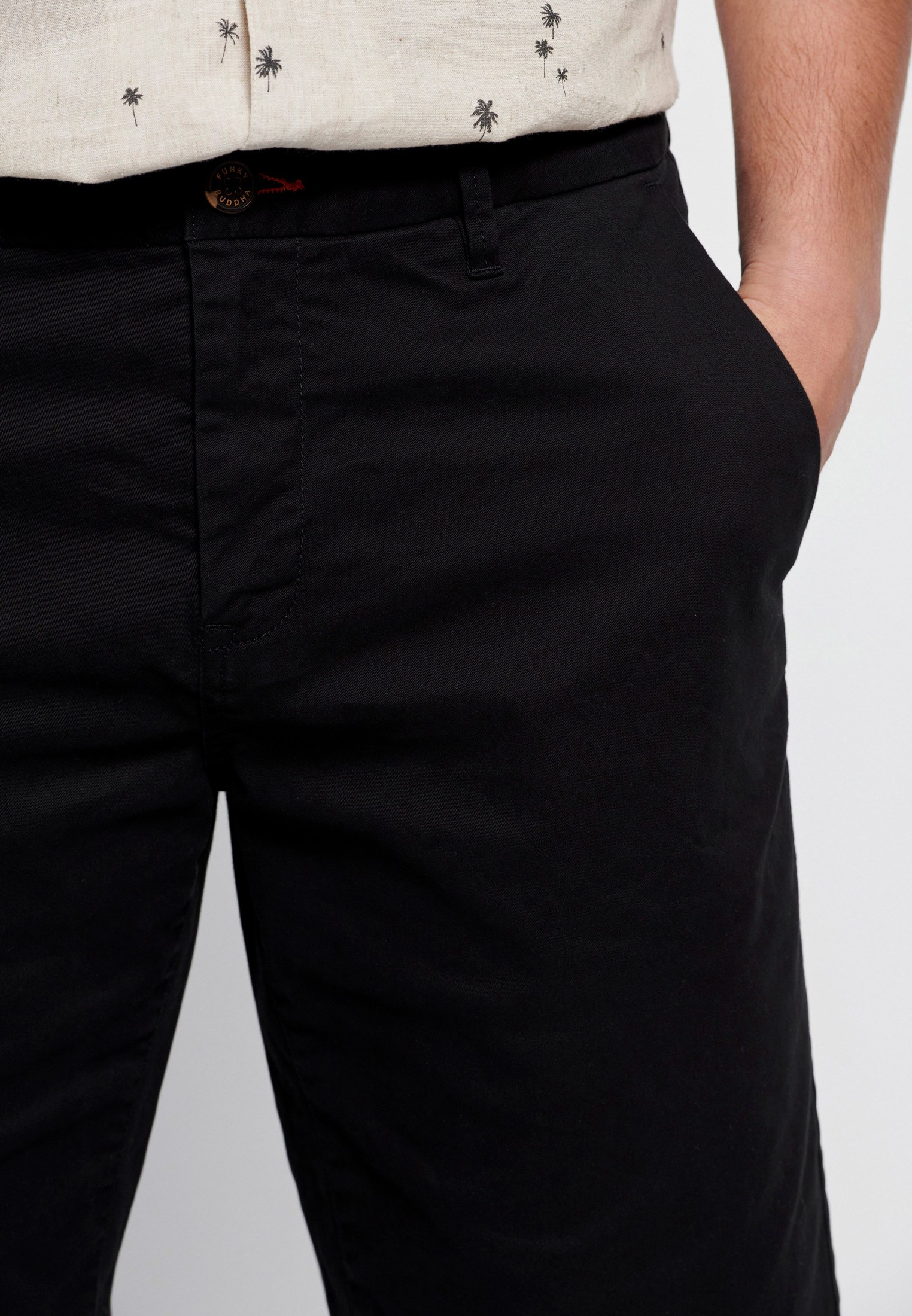 Men's Trousers Funky Buddha Black