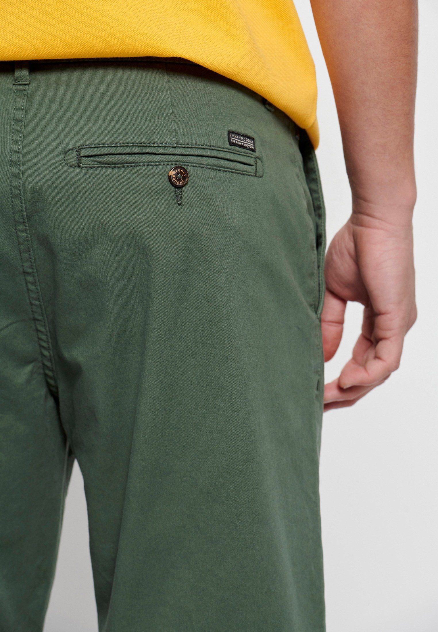 Men's Trousers Funky Buddha Green