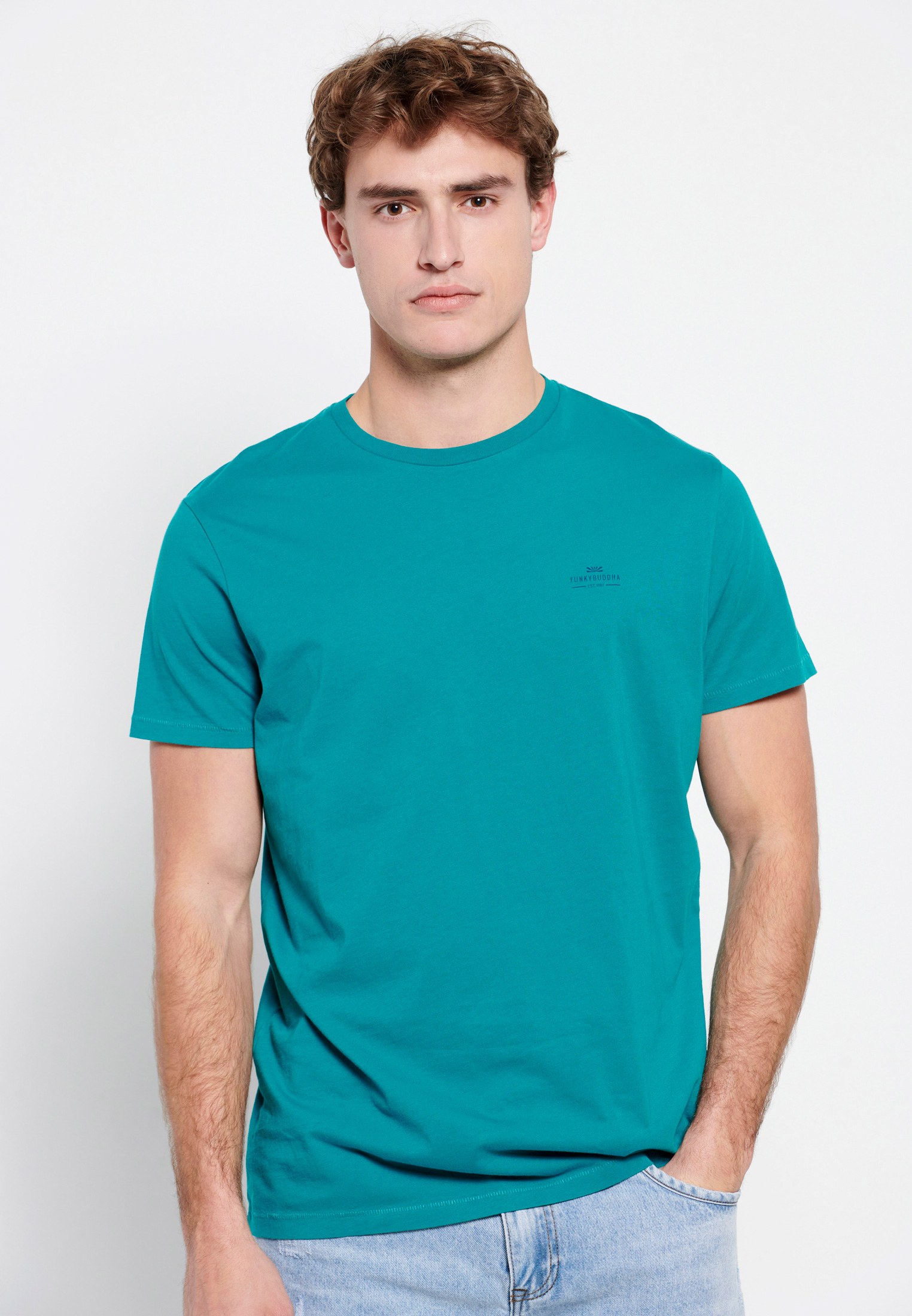 Men's T-Shirts Funky Buddha Green