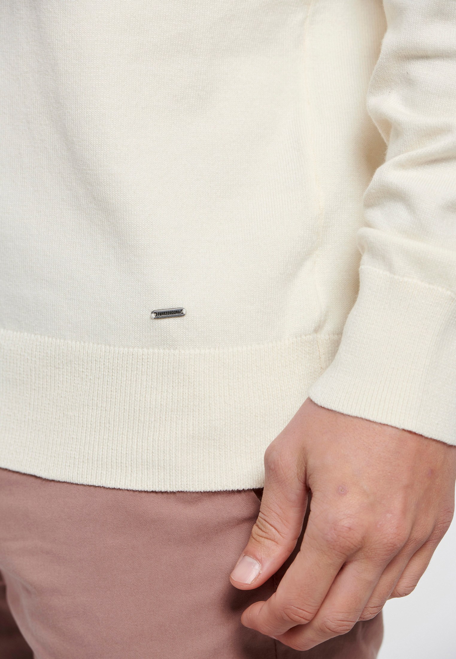 Men's Knitwear Funky Buddha White