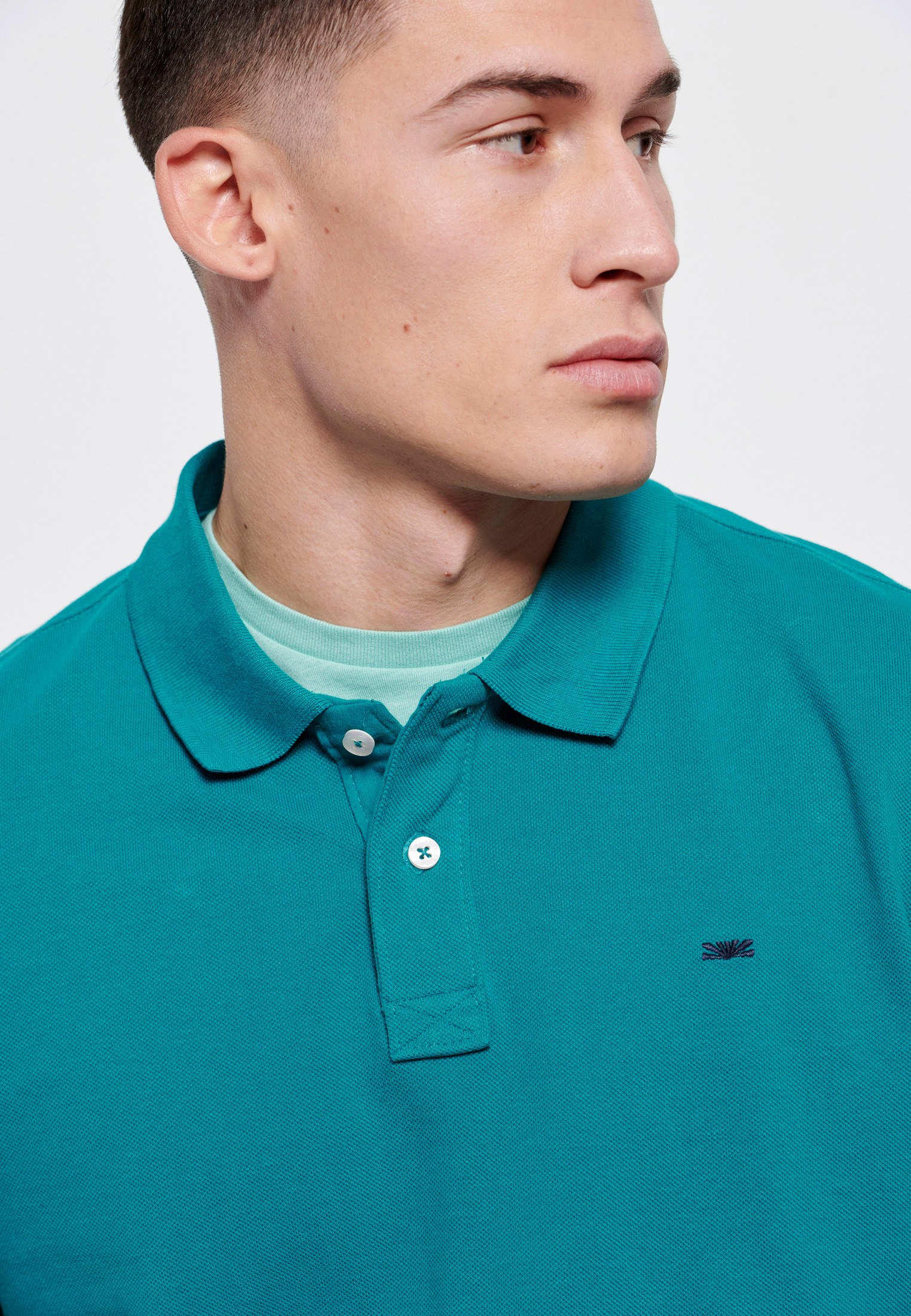 Men's Polo Shirts Funky Buddha Green