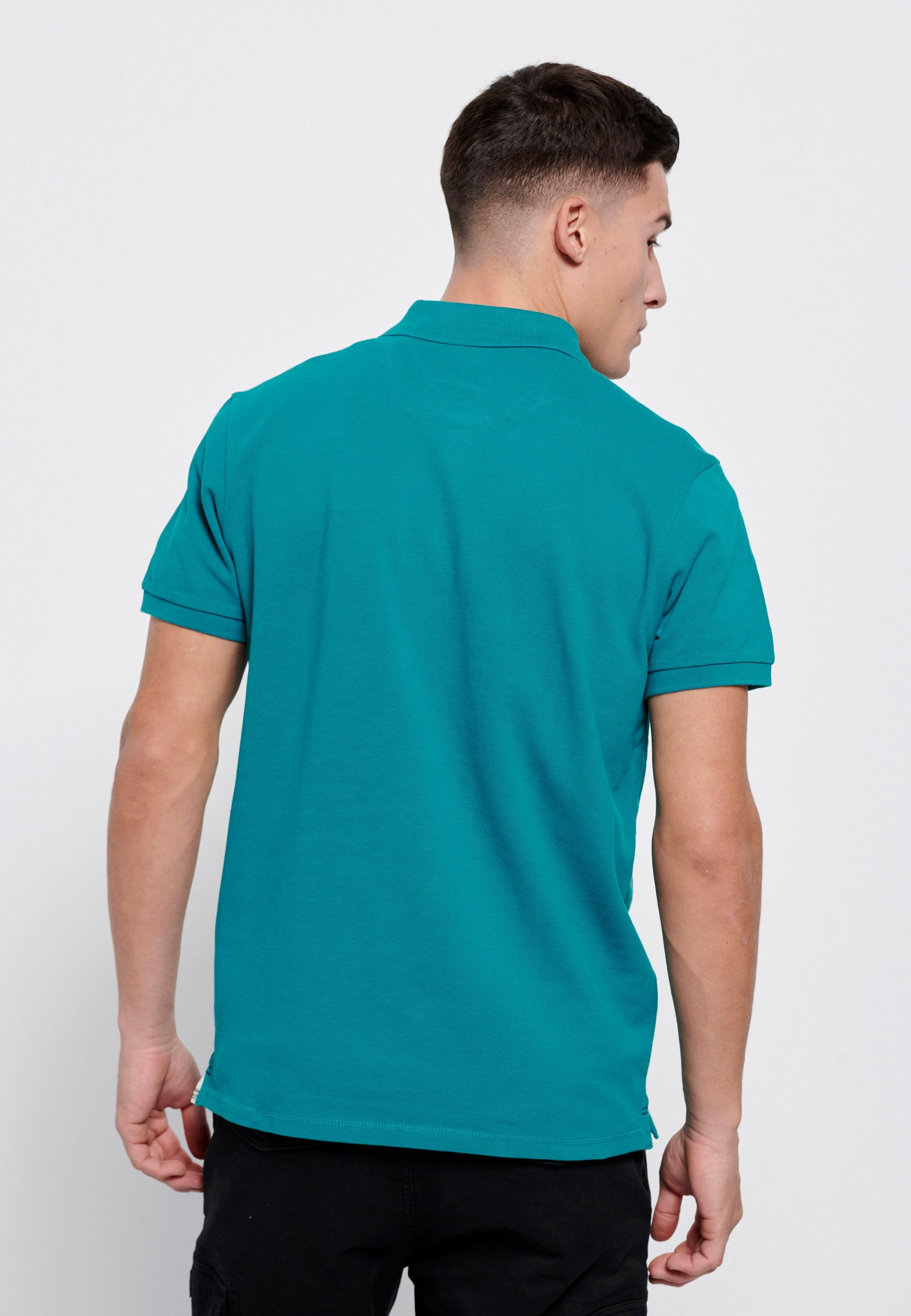 Men's Polo Shirts Funky Buddha Green