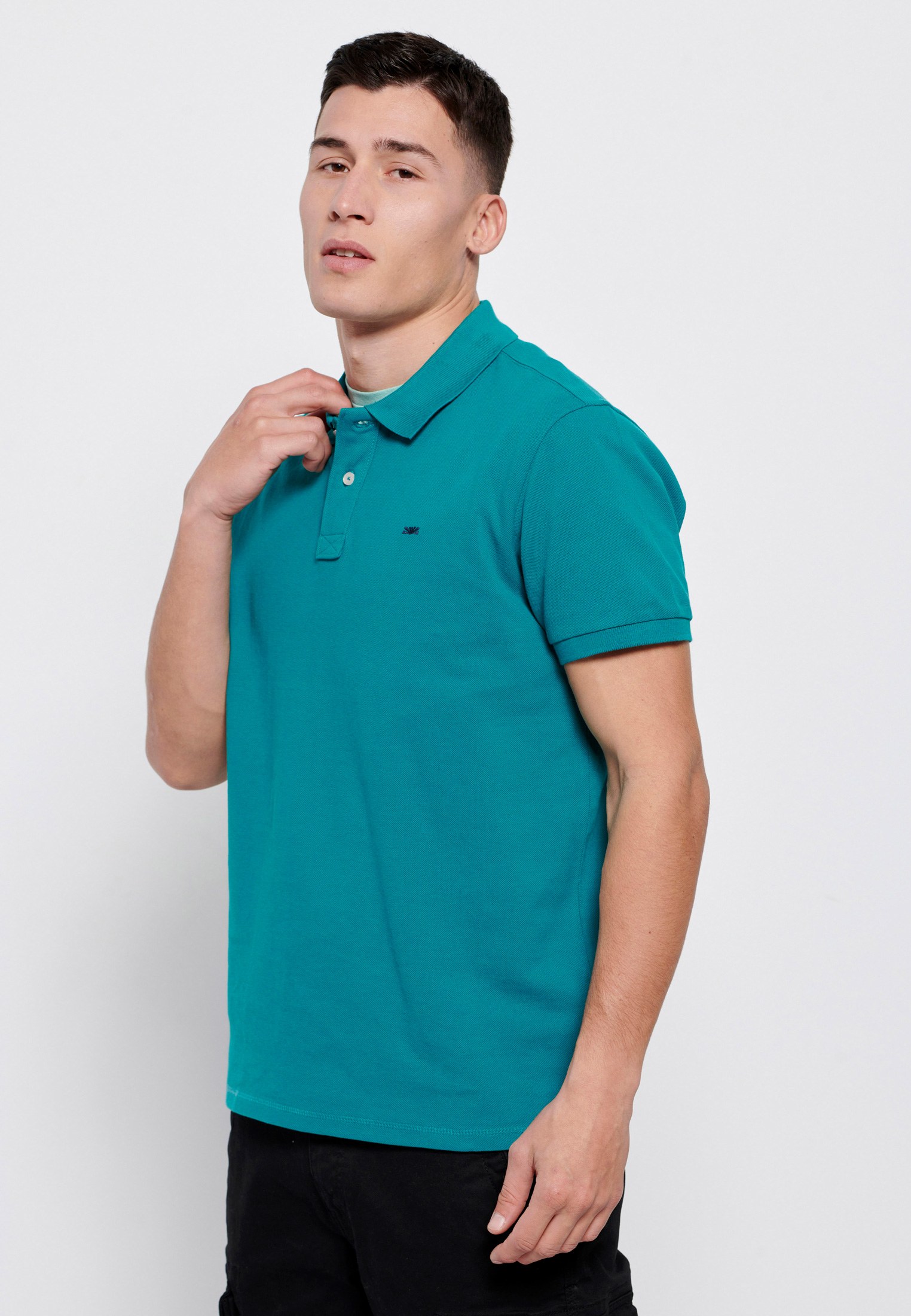 Men's Polo Shirts Funky Buddha Green