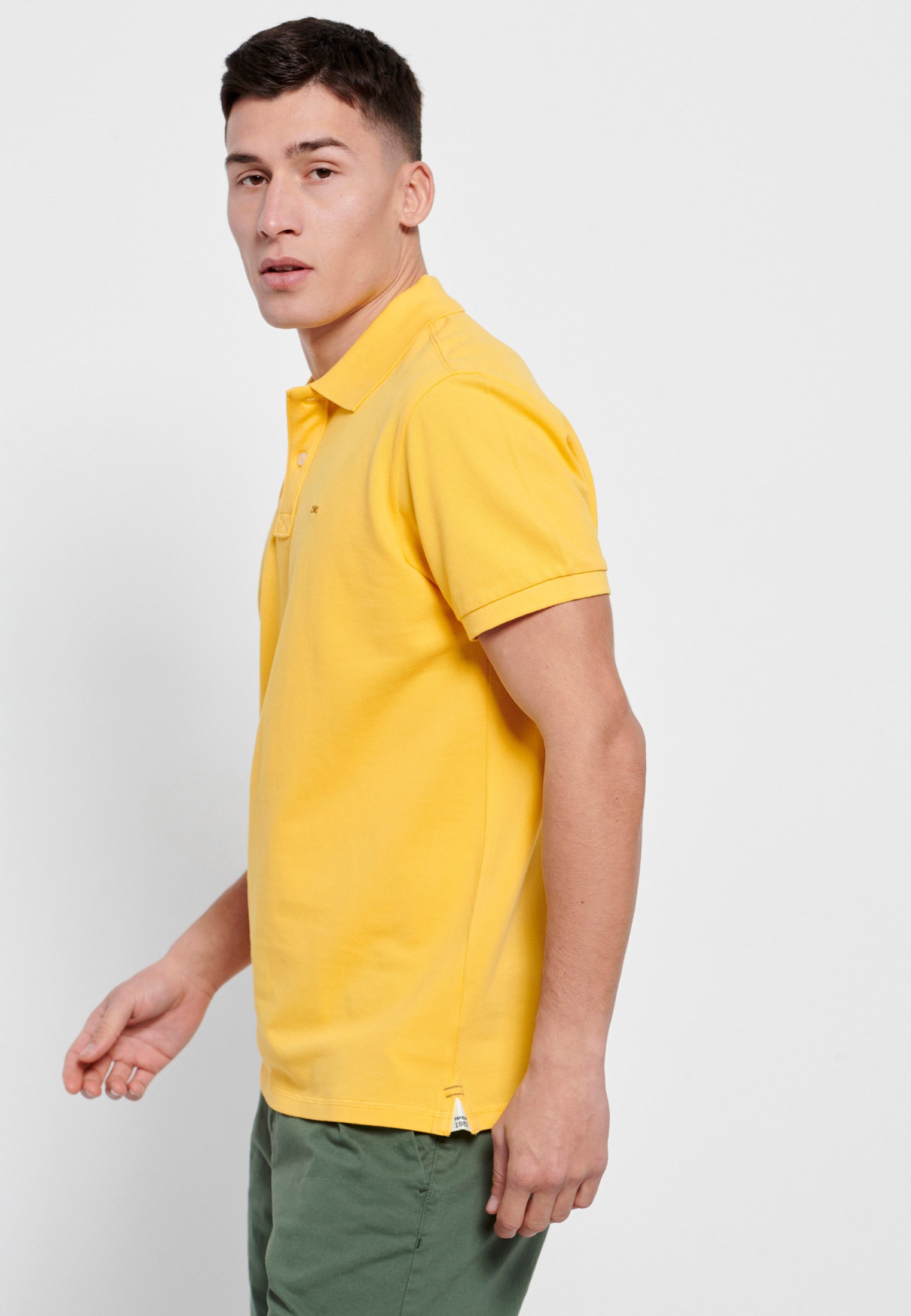 Men's Polo Shirts Funky Buddha Yellow