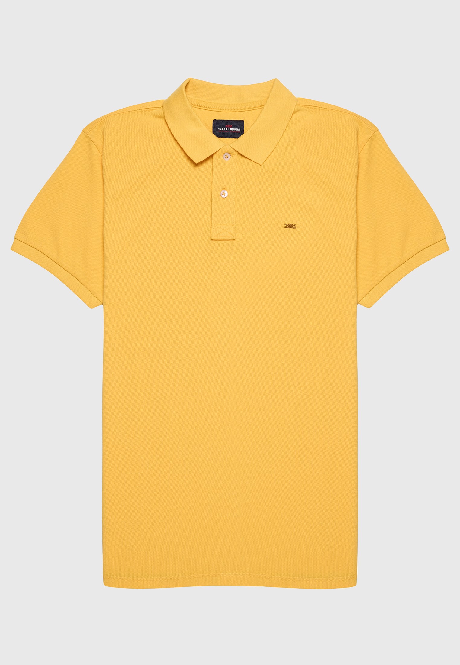 Men's Polo Shirts Funky Buddha Yellow