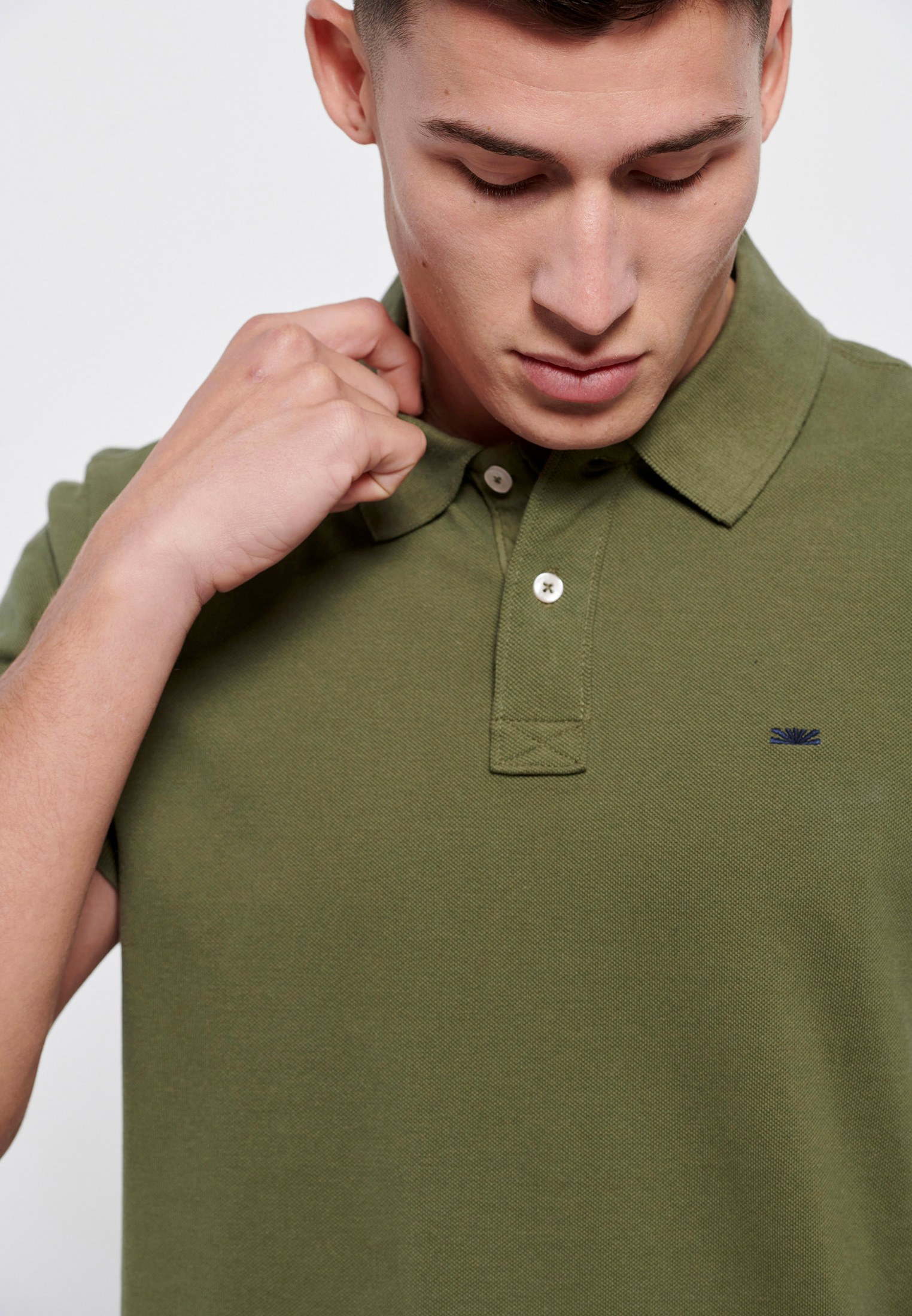 Men's Polo Shirts Funky Buddha Khaki
