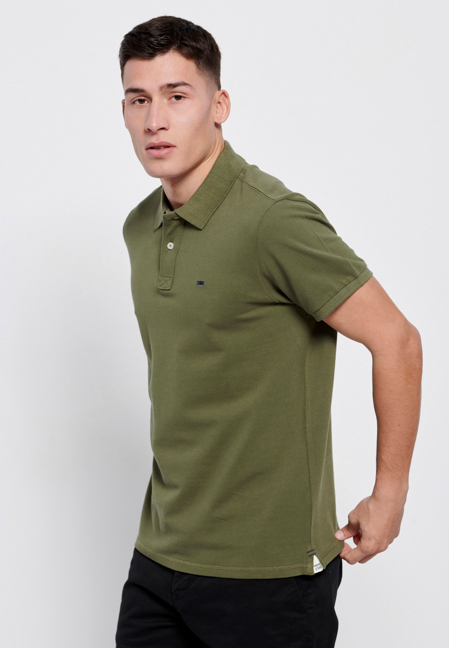 Men's Polo Shirts Funky Buddha Khaki