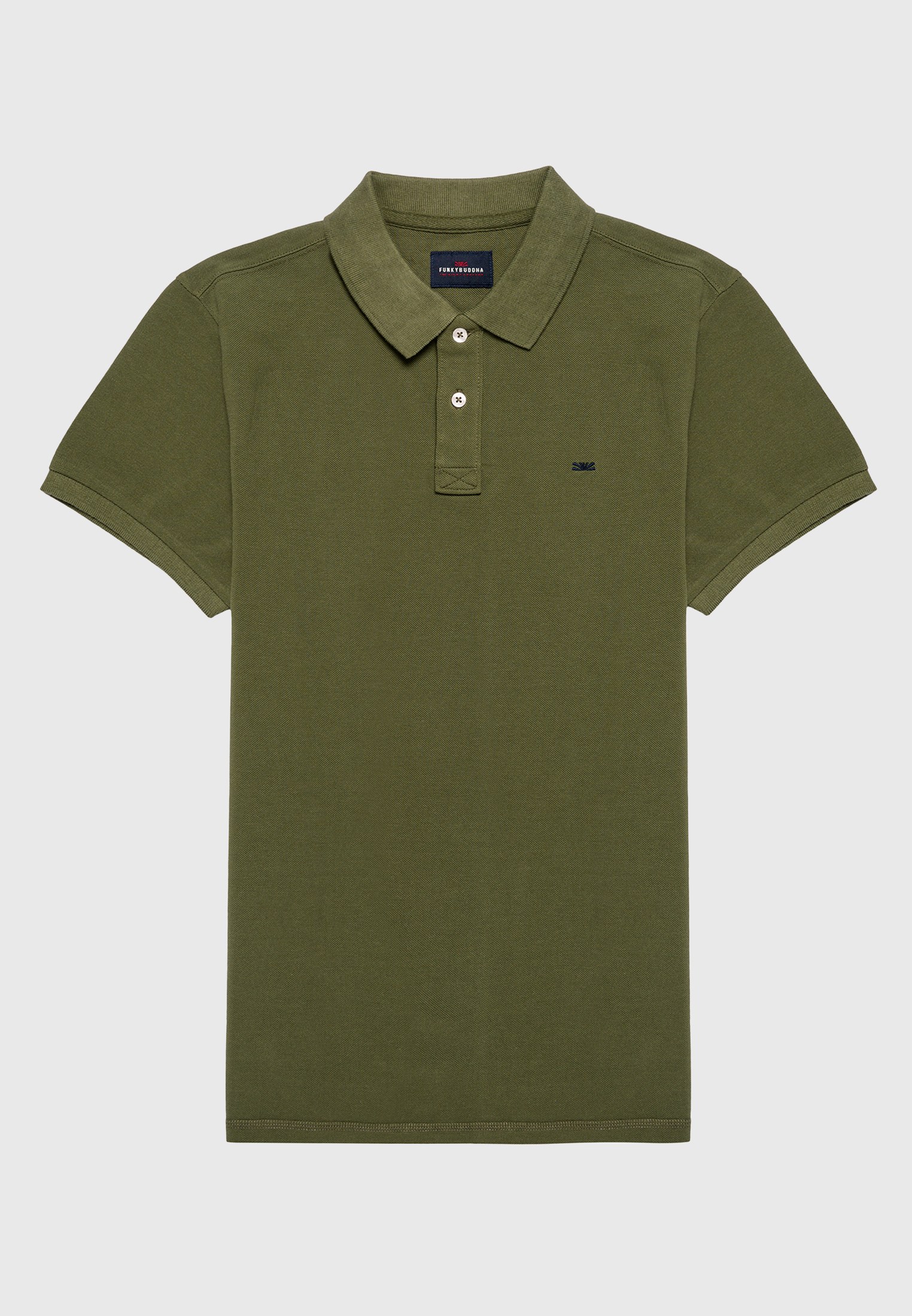 Men's Polo Shirts Funky Buddha Khaki