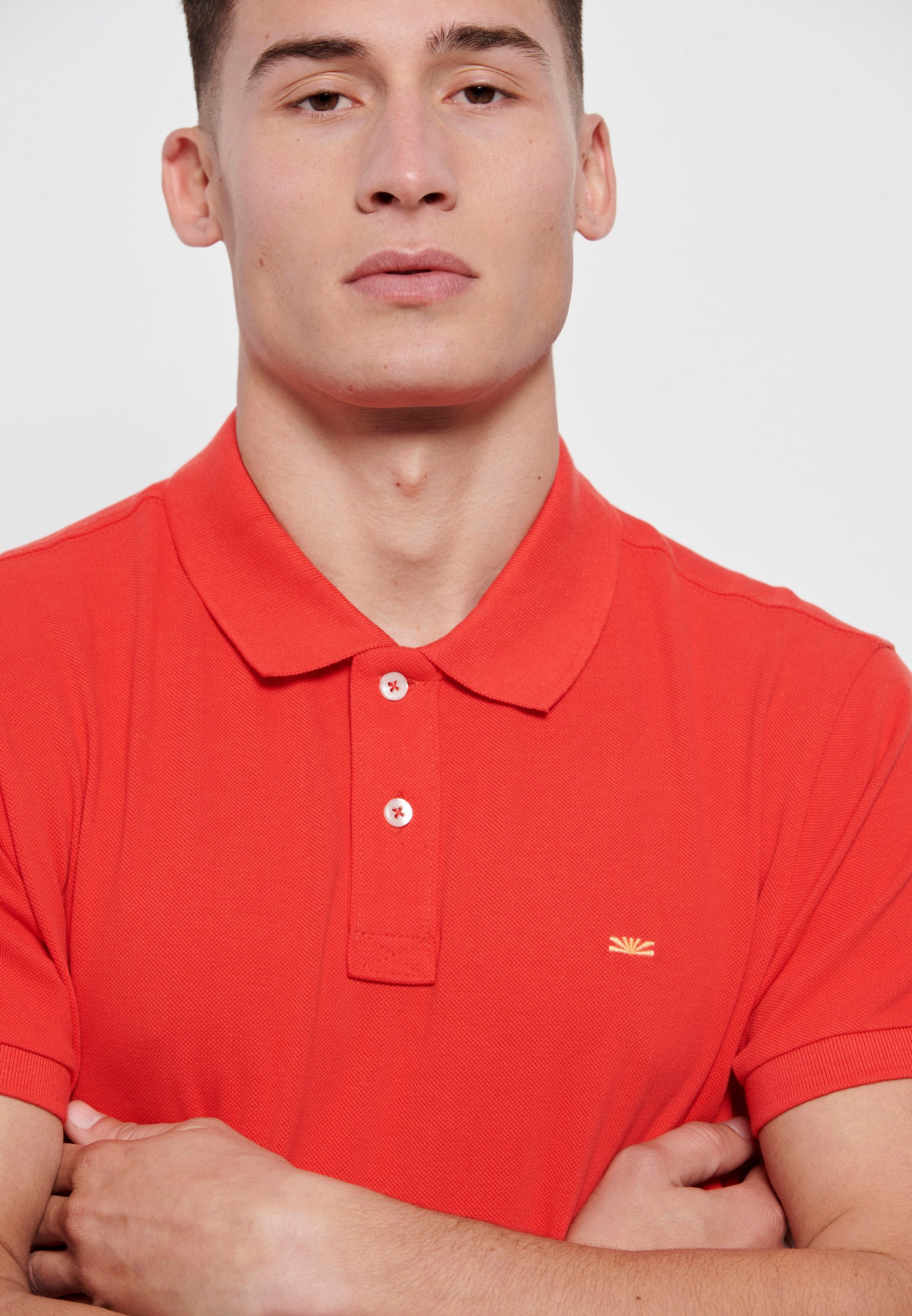 Men's Polo Shirts Funky Buddha Red