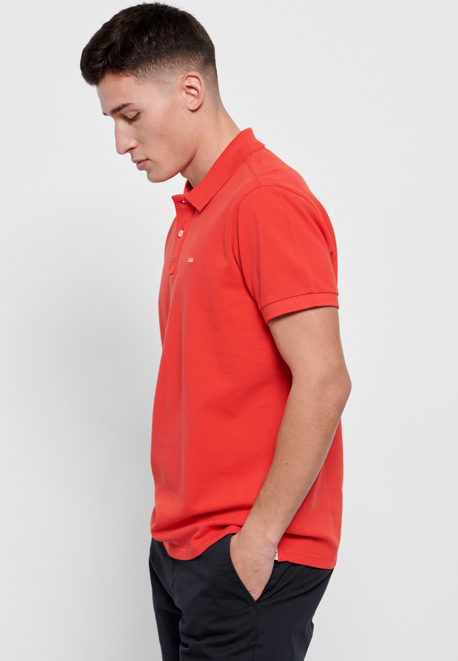 Men's Polo Shirts Funky Buddha Red