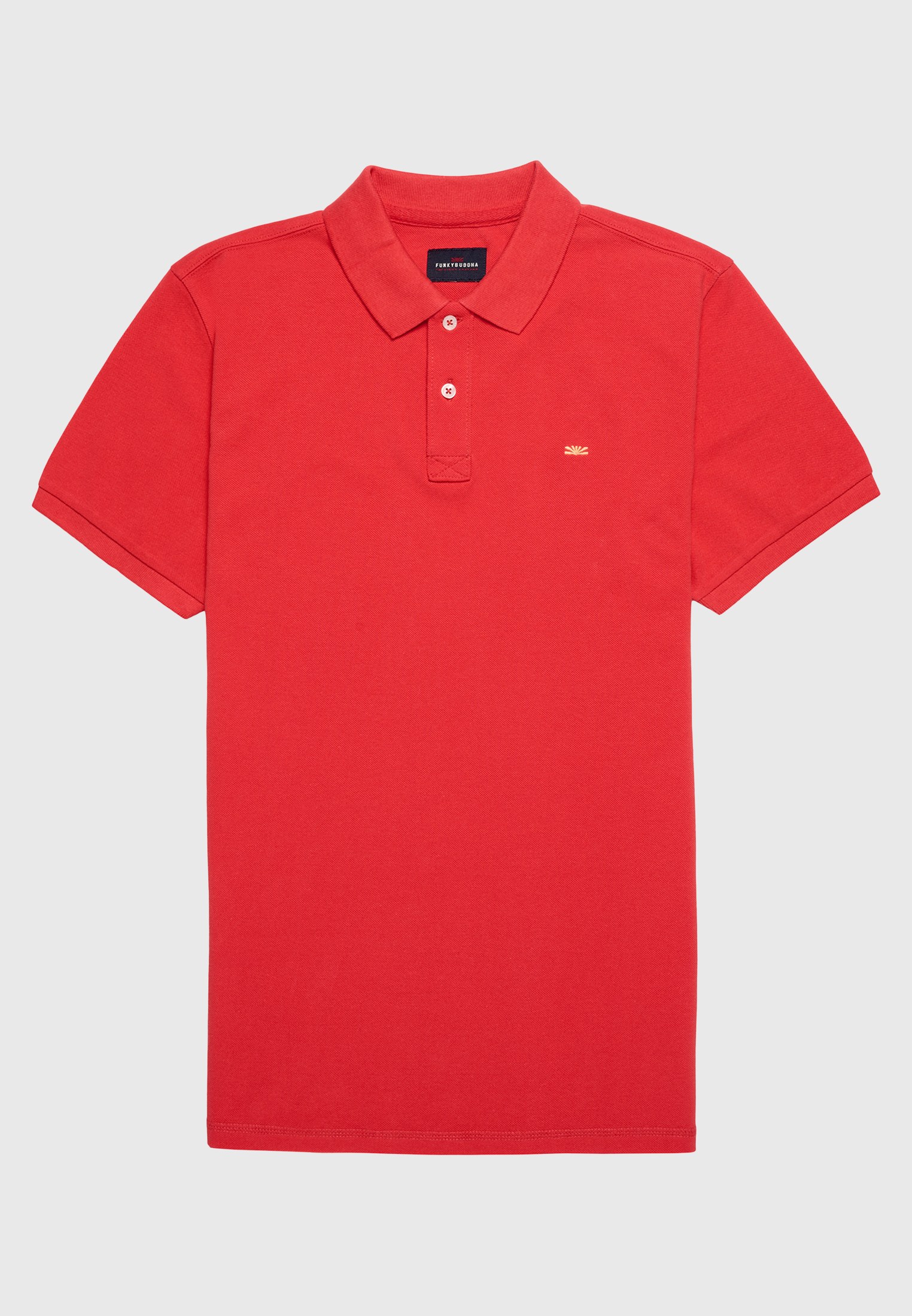 Men's Polo Shirts Funky Buddha Red