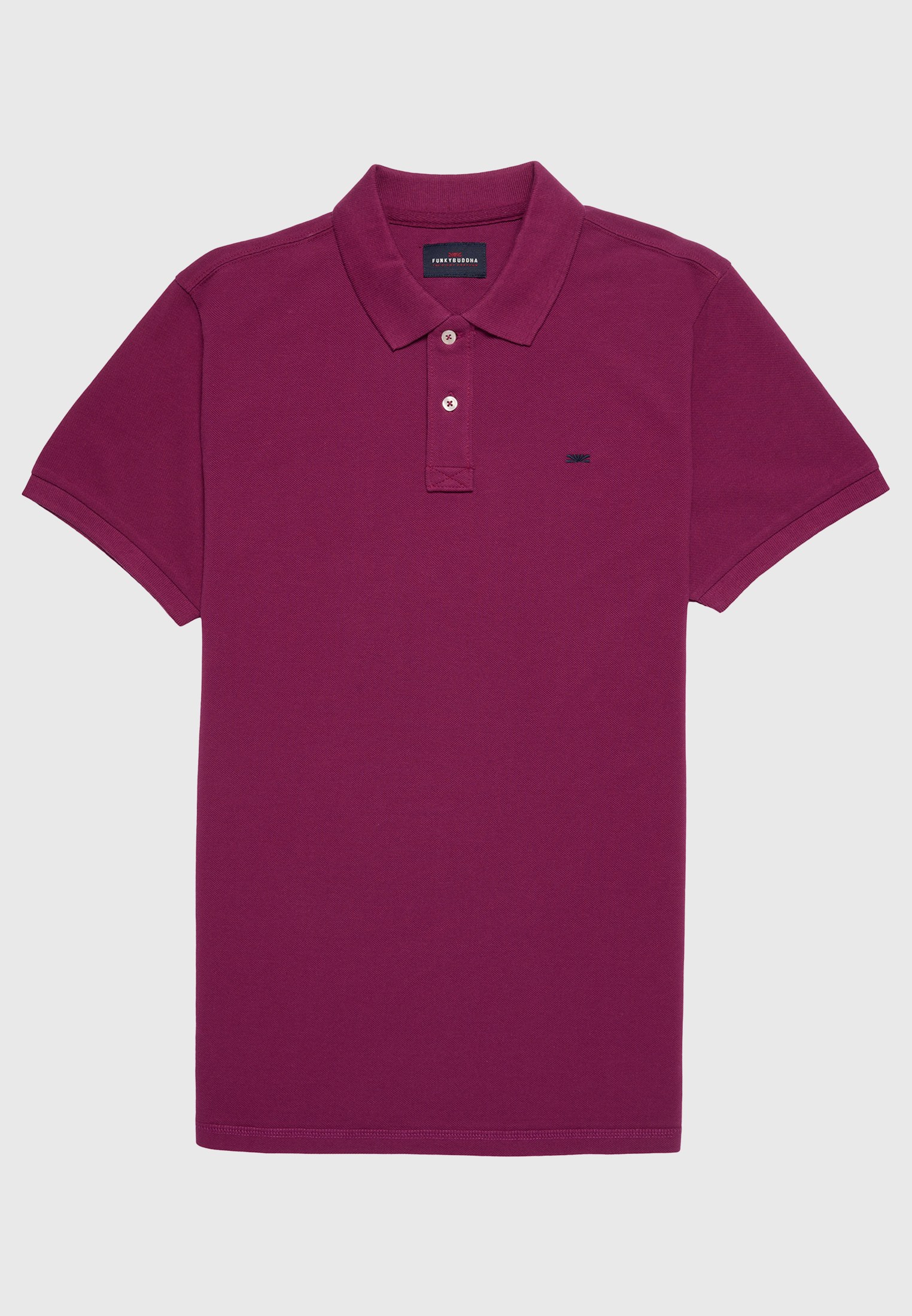 Men's Polo Shirts Funky Buddha Purple