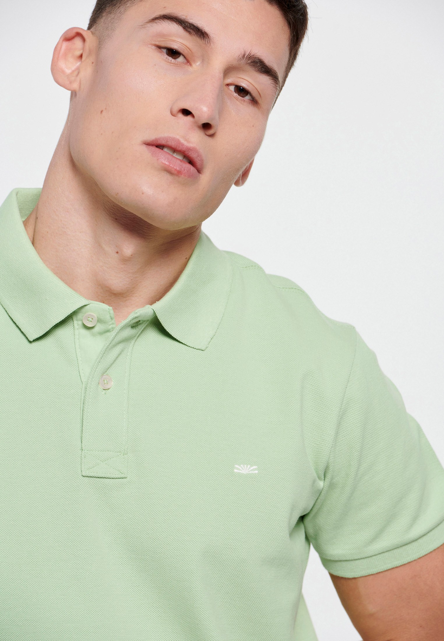 Men's Polo Shirts Funky Buddha Green