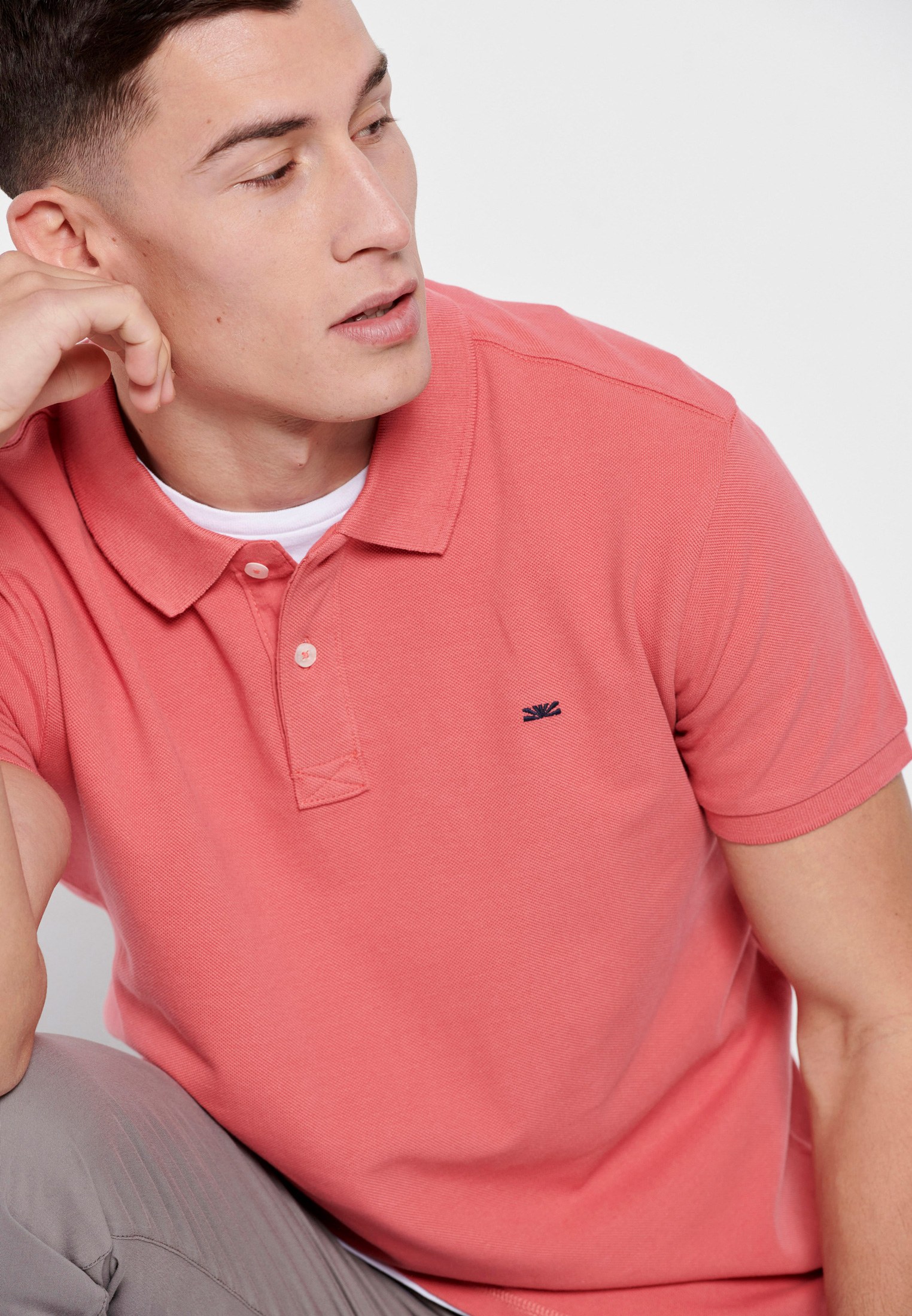 Essential μπλούζα πόλο από βαμβάκι πικέ