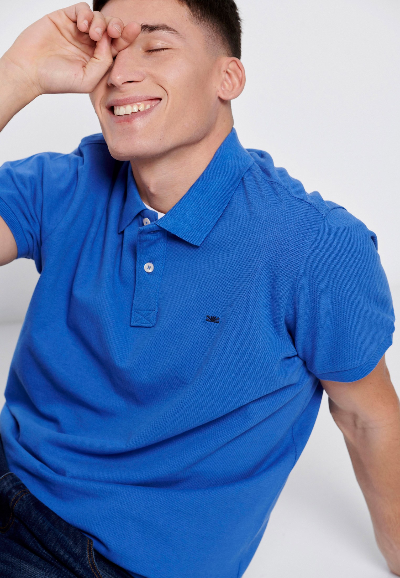 Men's Polo Shirts Funky Buddha Blue