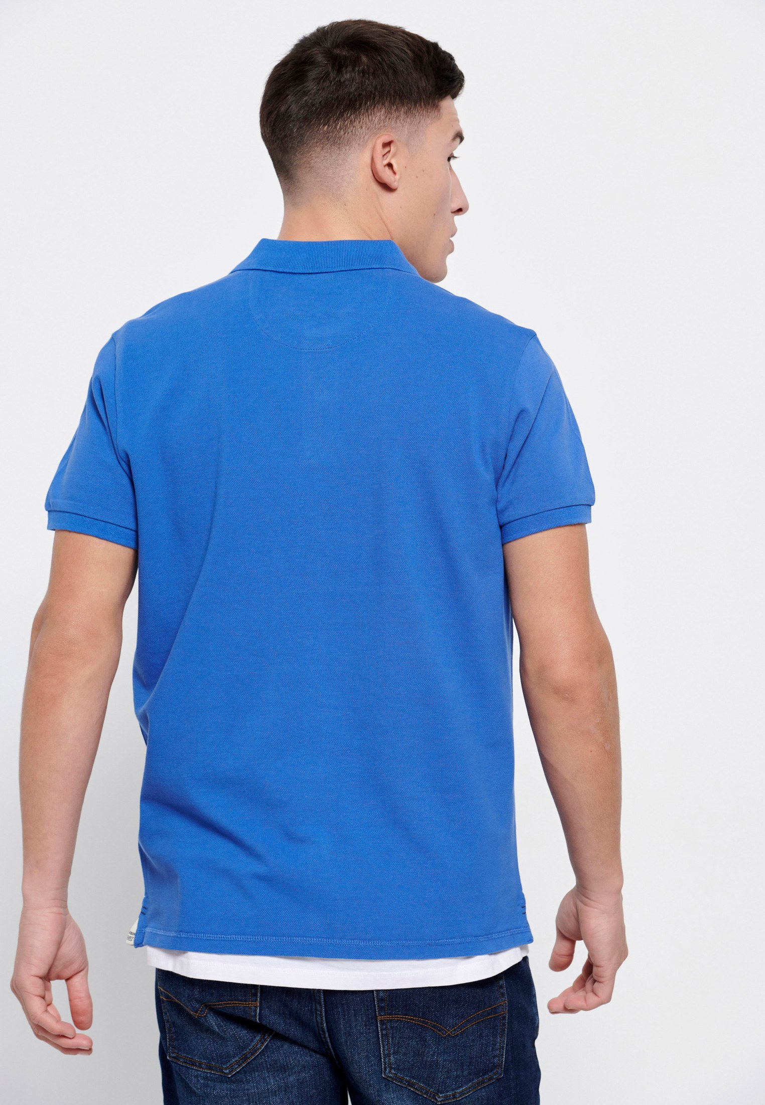 Men's Polo Shirts Funky Buddha Blue