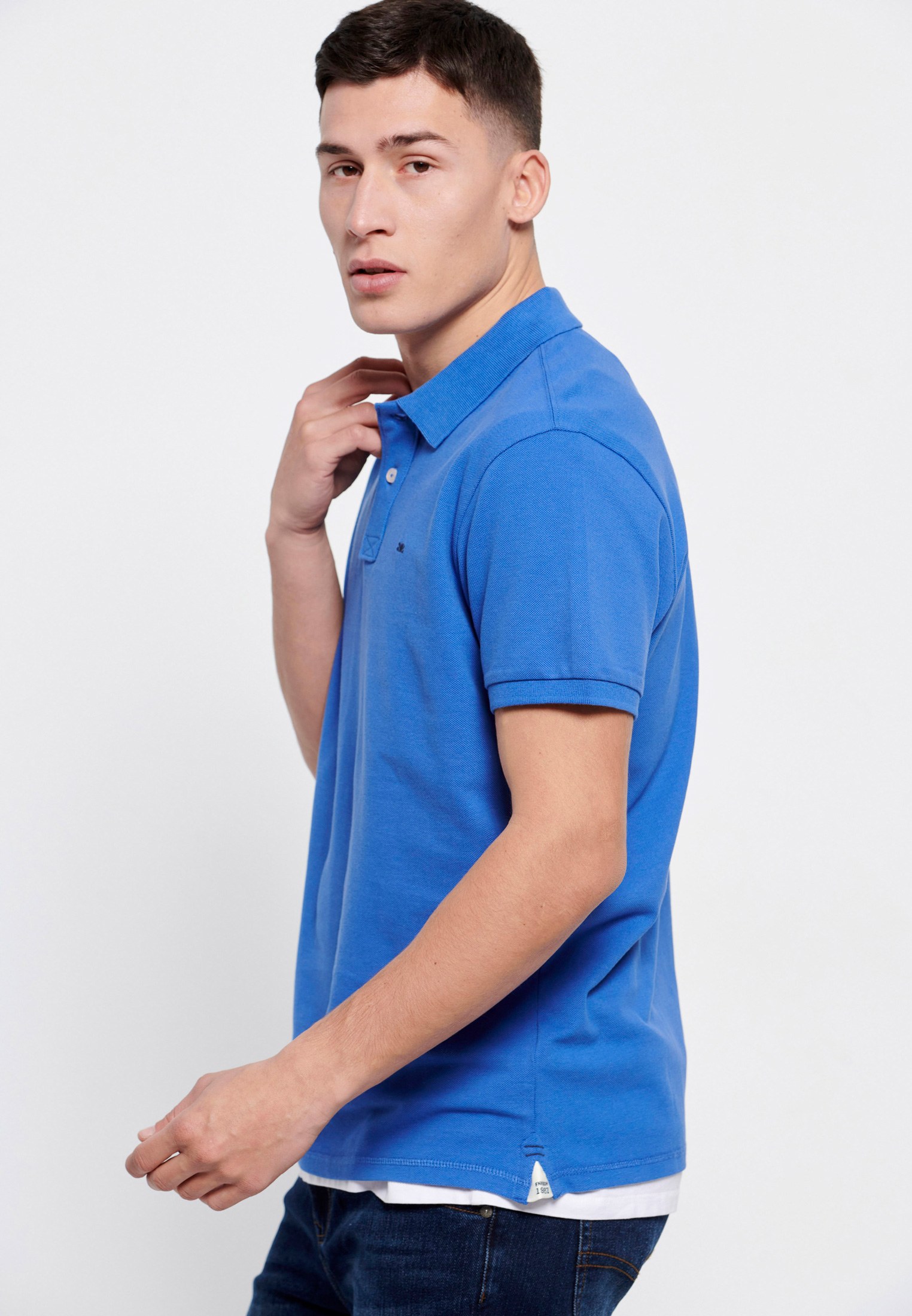 Men's Polo Shirts Funky Buddha Blue