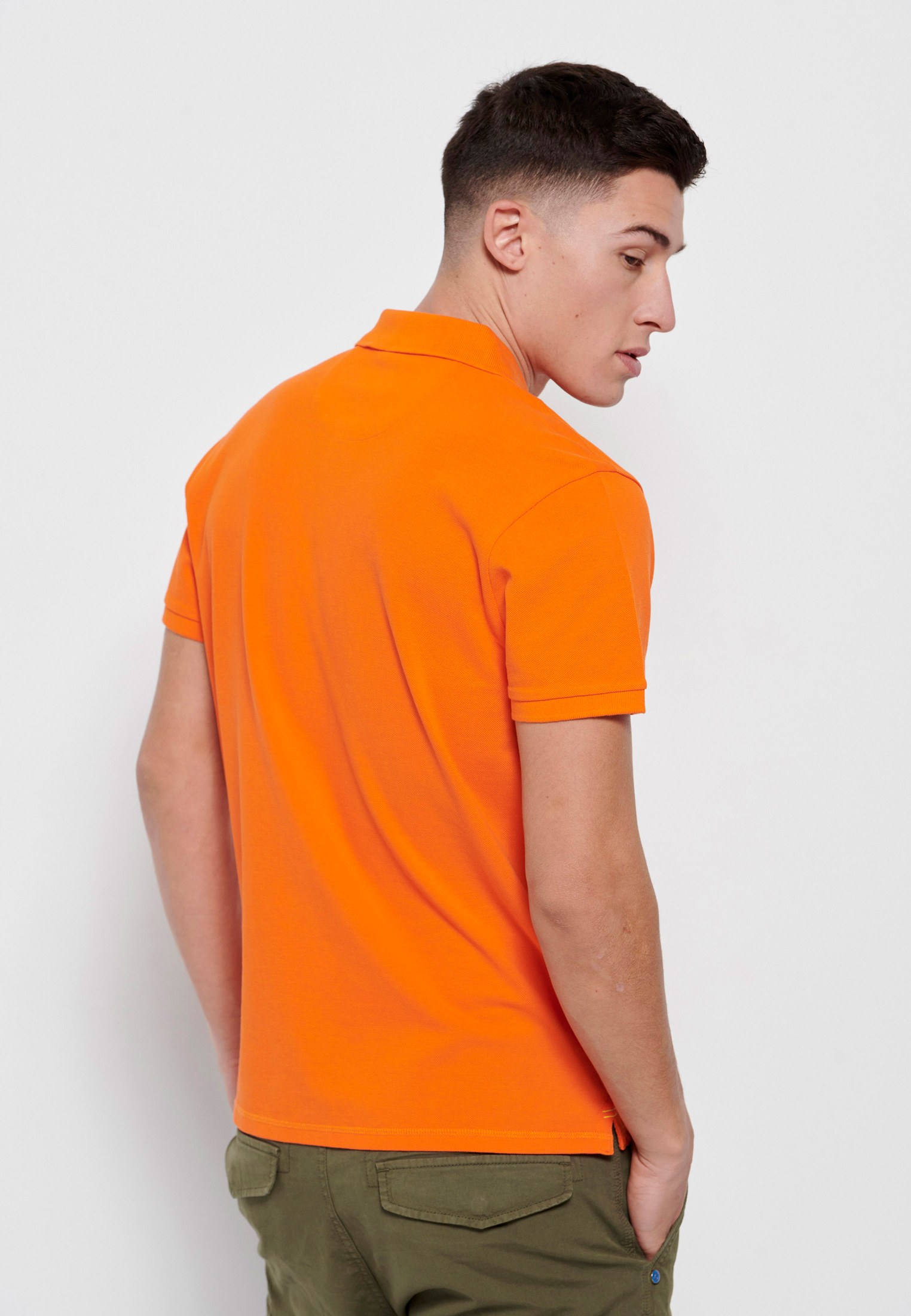 Men's Polo Shirts Funky Buddha Orange