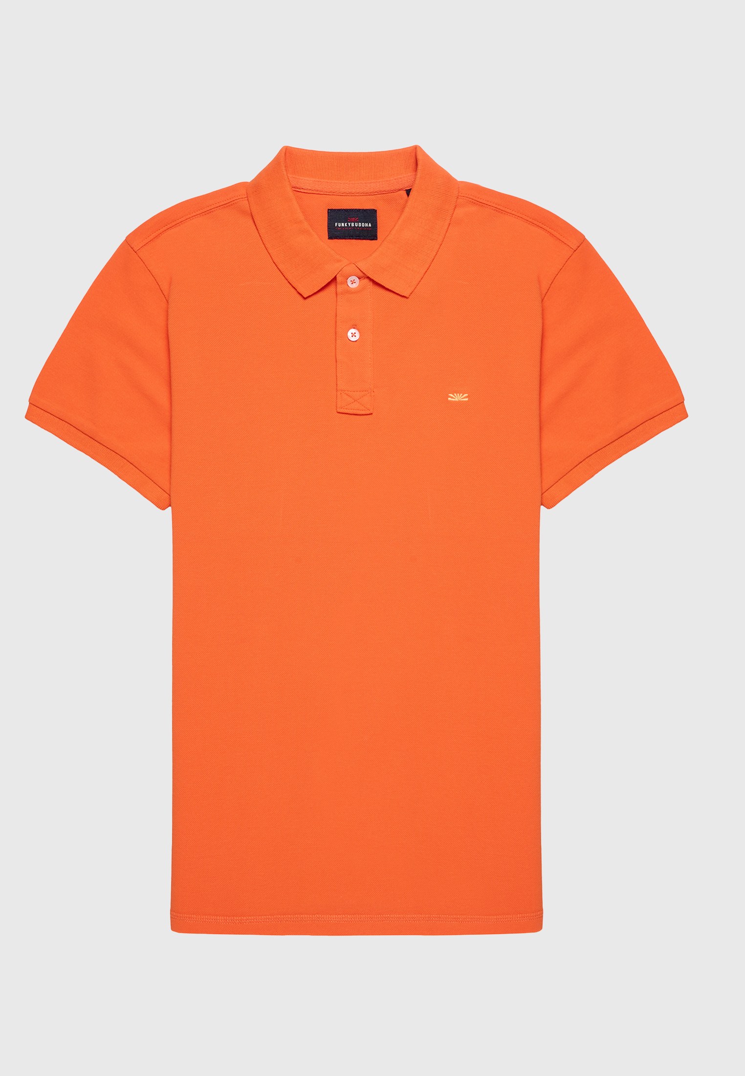 Men's Polo Shirts Funky Buddha Orange