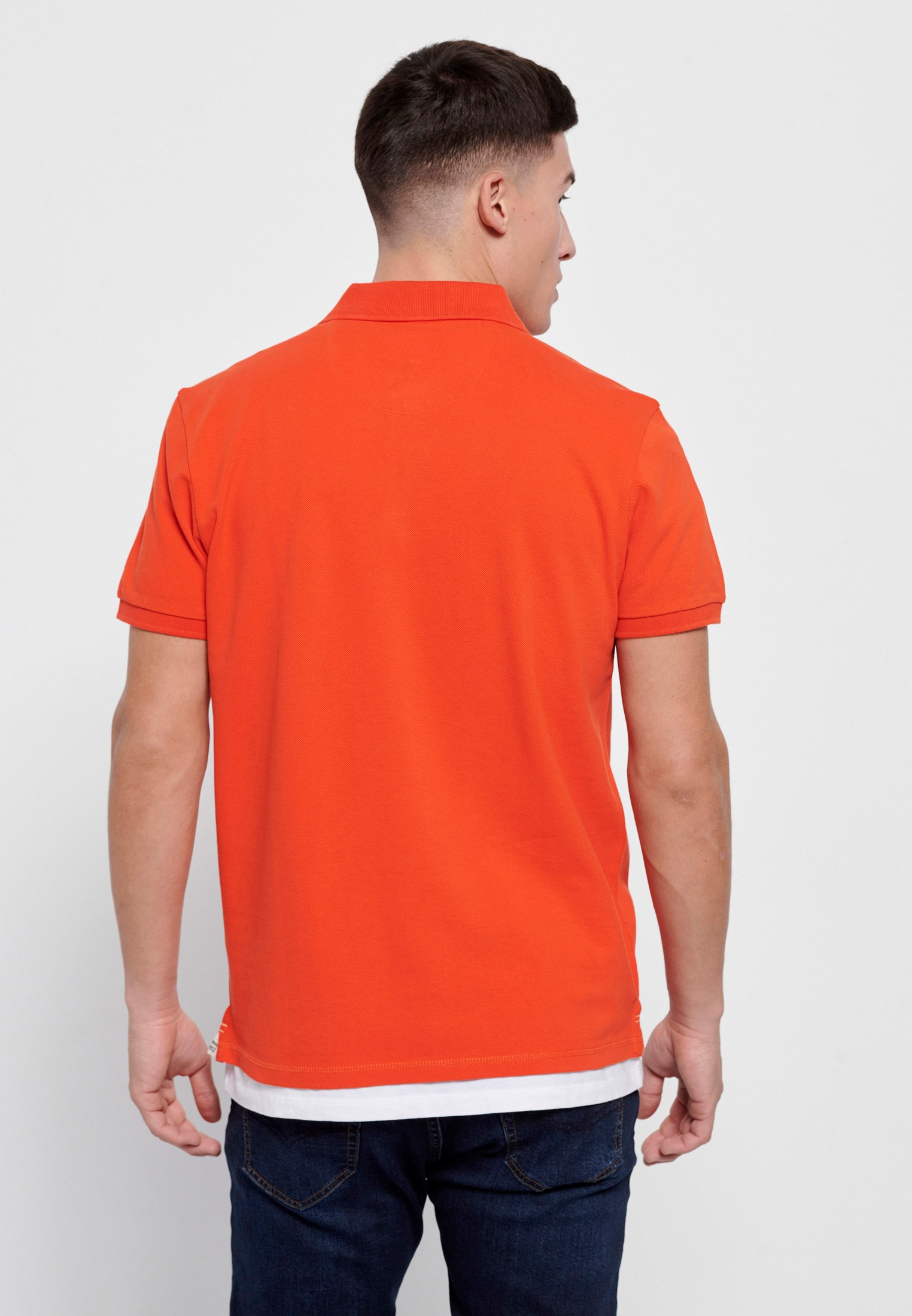 Men's Polo Shirts Funky Buddha Orange