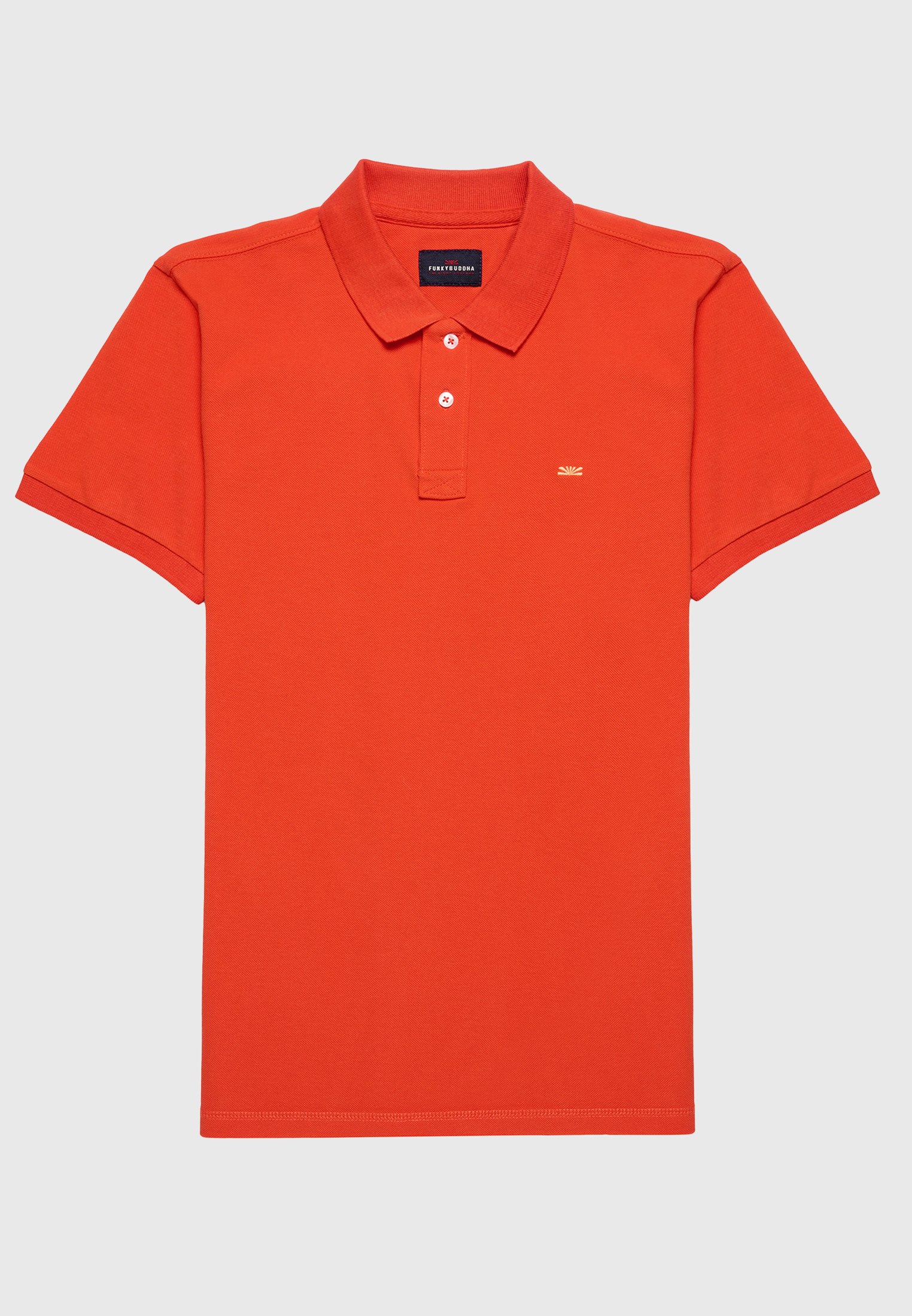 Men's Polo Shirts Funky Buddha Orange