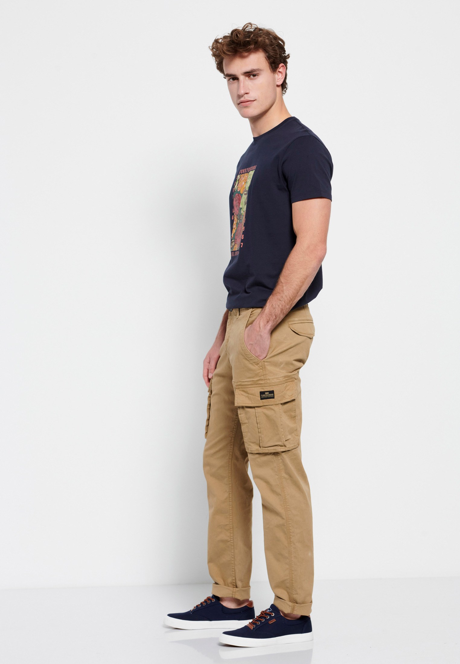 Men's Trousers Funky Buddha Beige