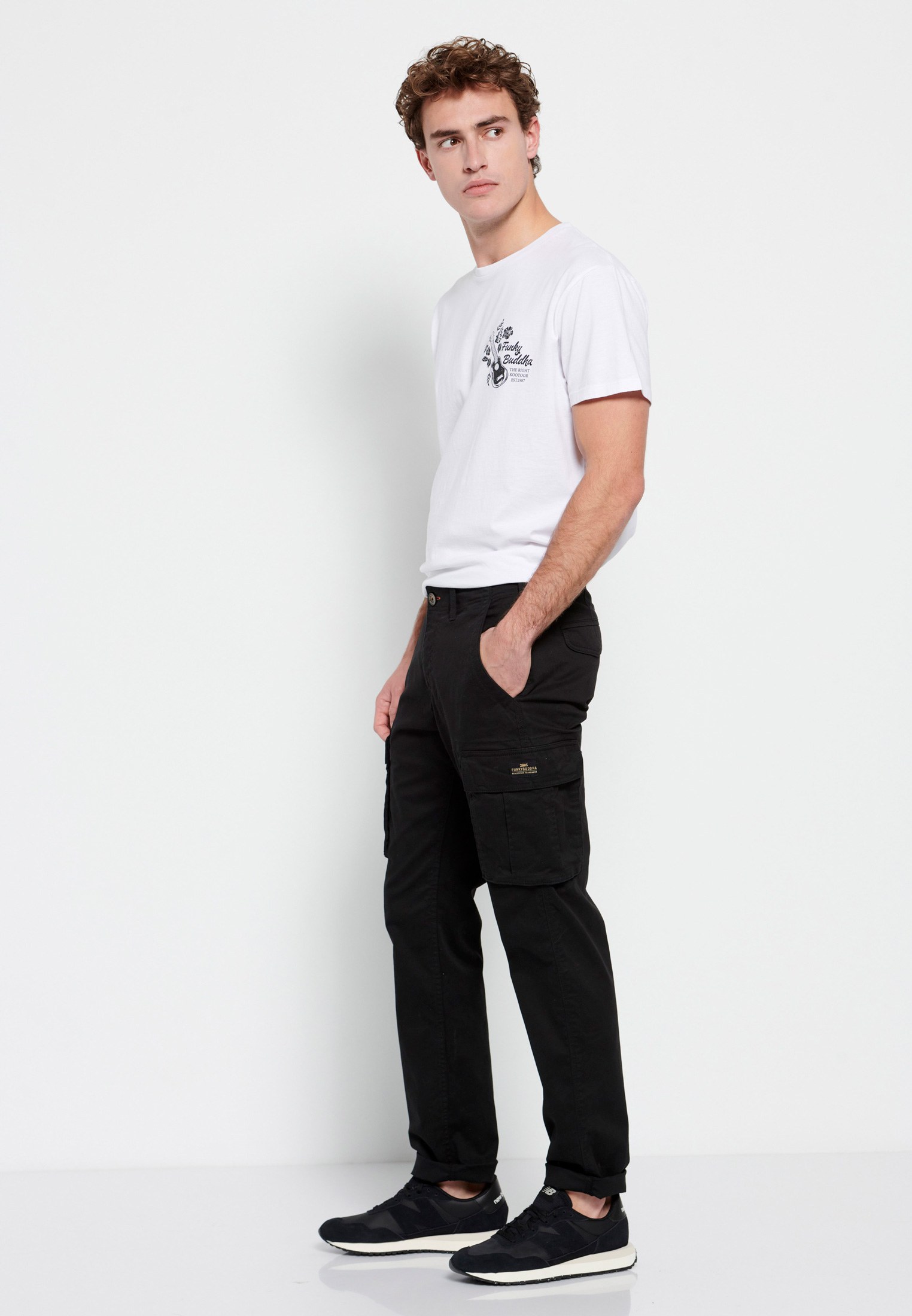 Men's Trousers Funky Buddha Black