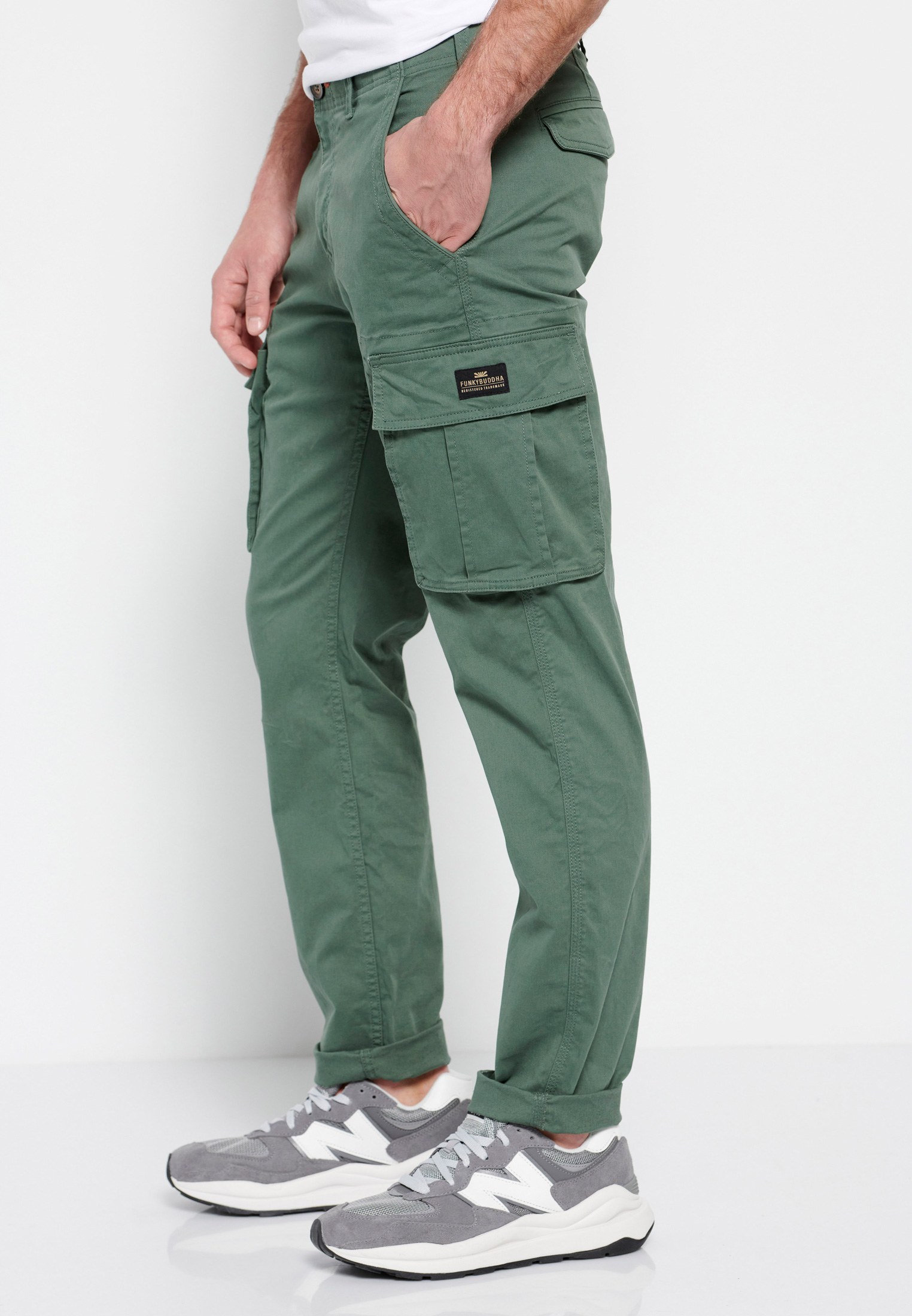 Men's Trousers Funky Buddha Green