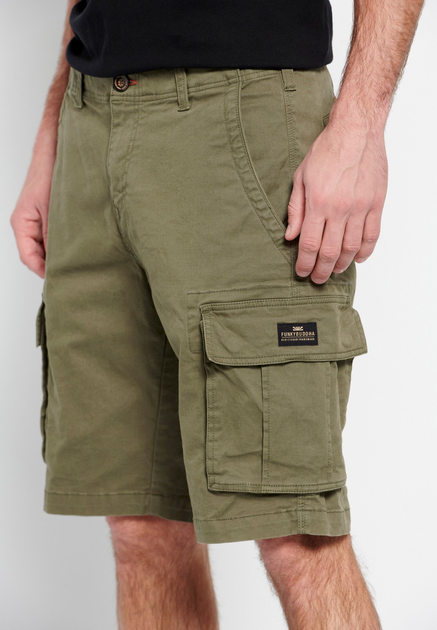 Men's Shorts Funky Buddha Khaki