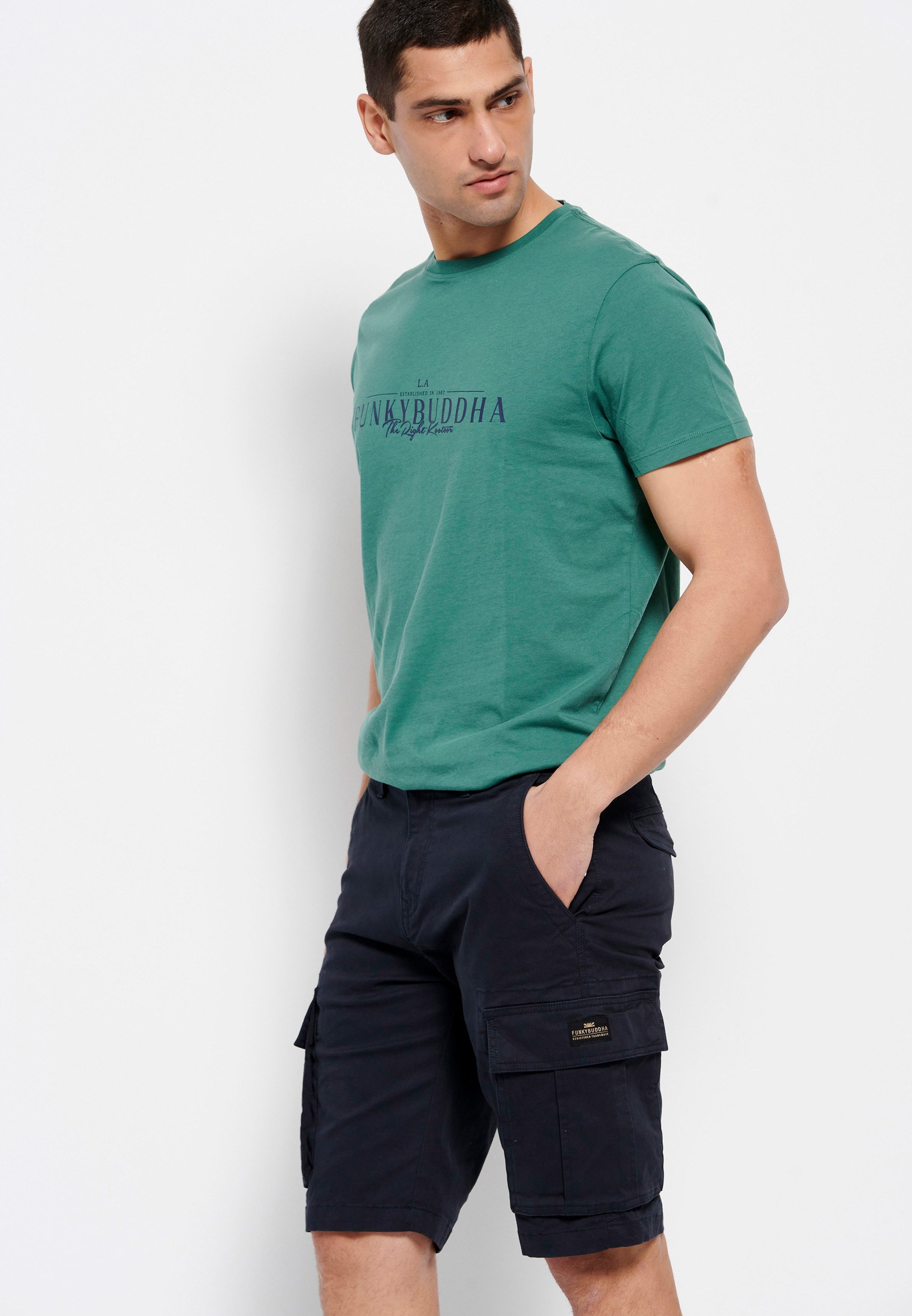 Men's Shorts Funky Buddha Navy