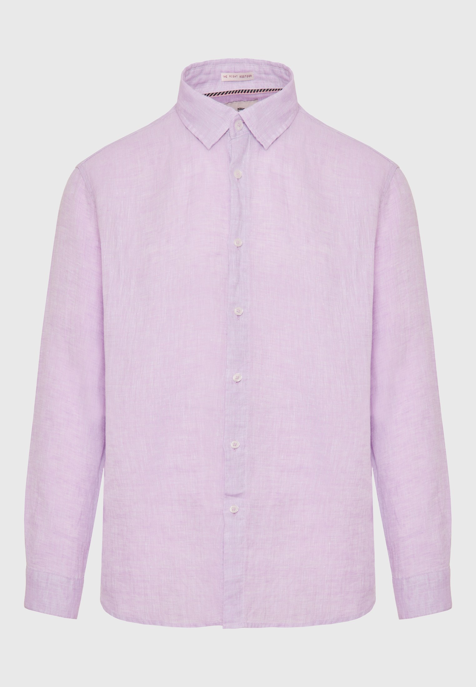 Λινό πουκάμισο σε μελανζέ ύφανση φωτογραφία