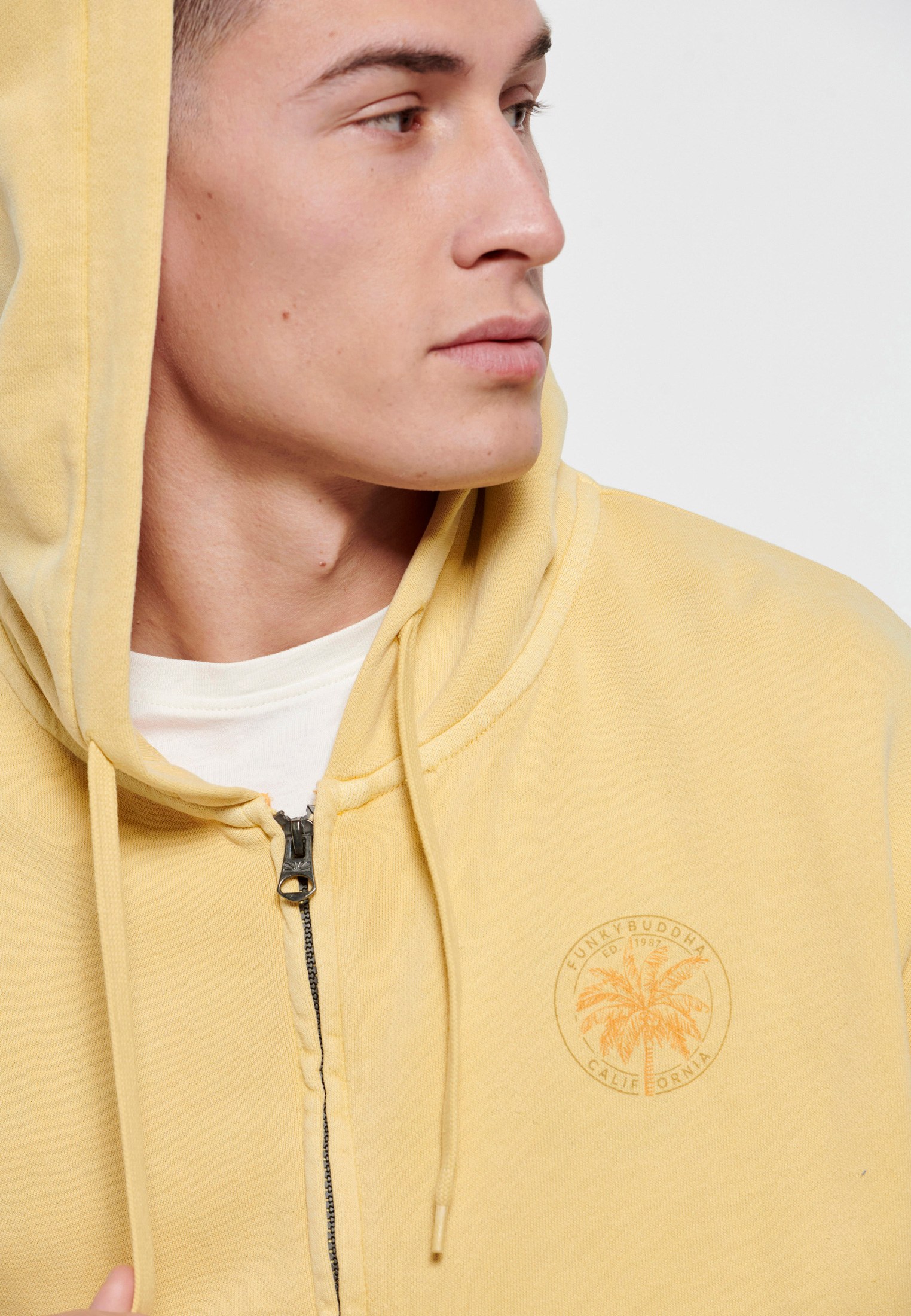 Men's Hoodies & Sweatshirts Funky Buddha Yellow