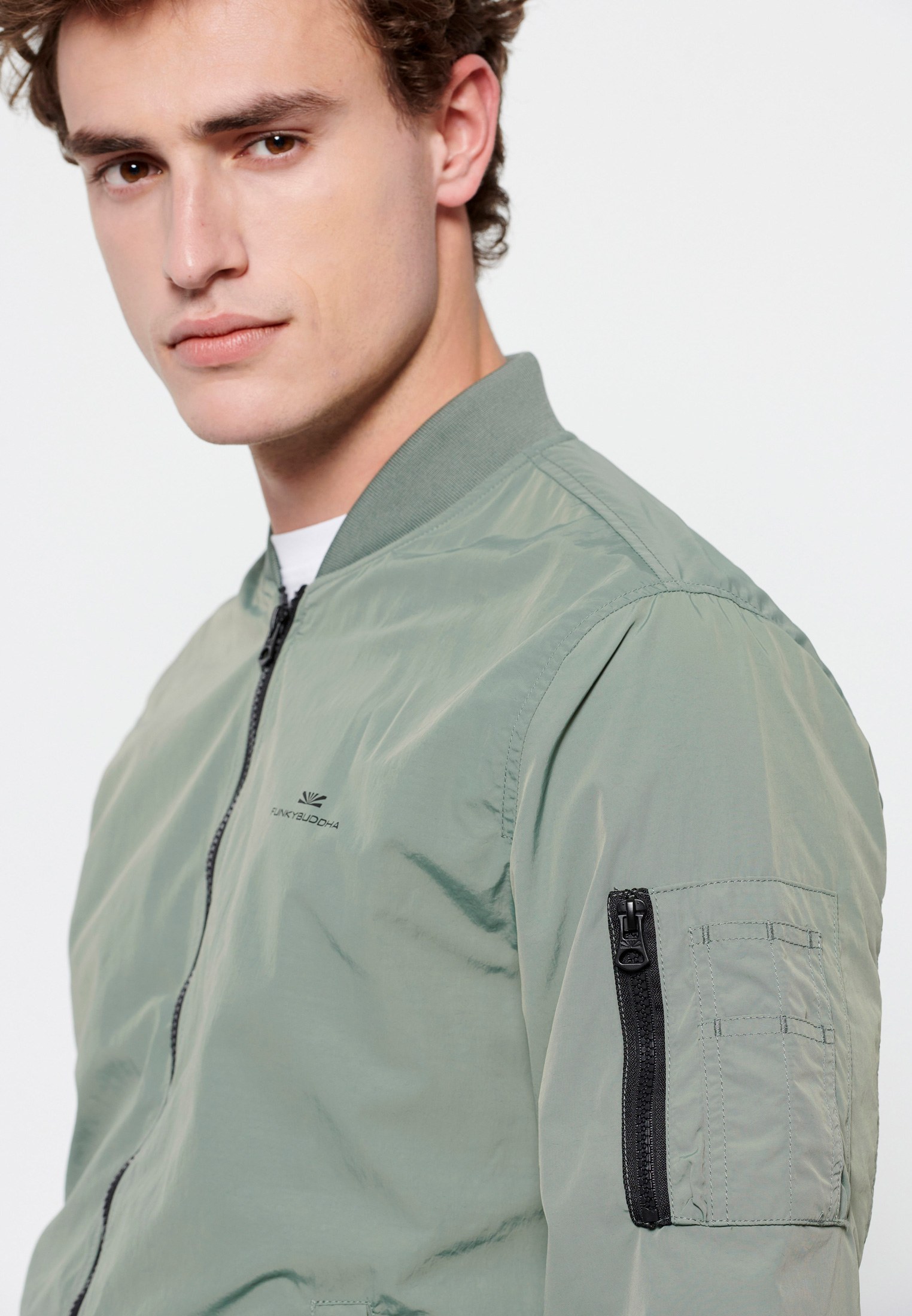 Men's Jackets Funky Buddha Green