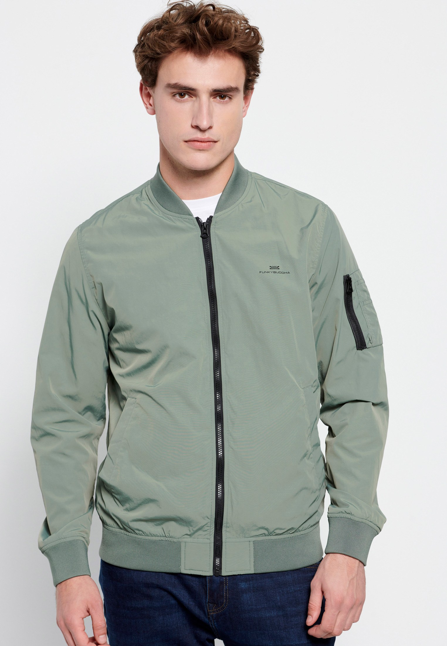Men's Jackets Funky Buddha Green