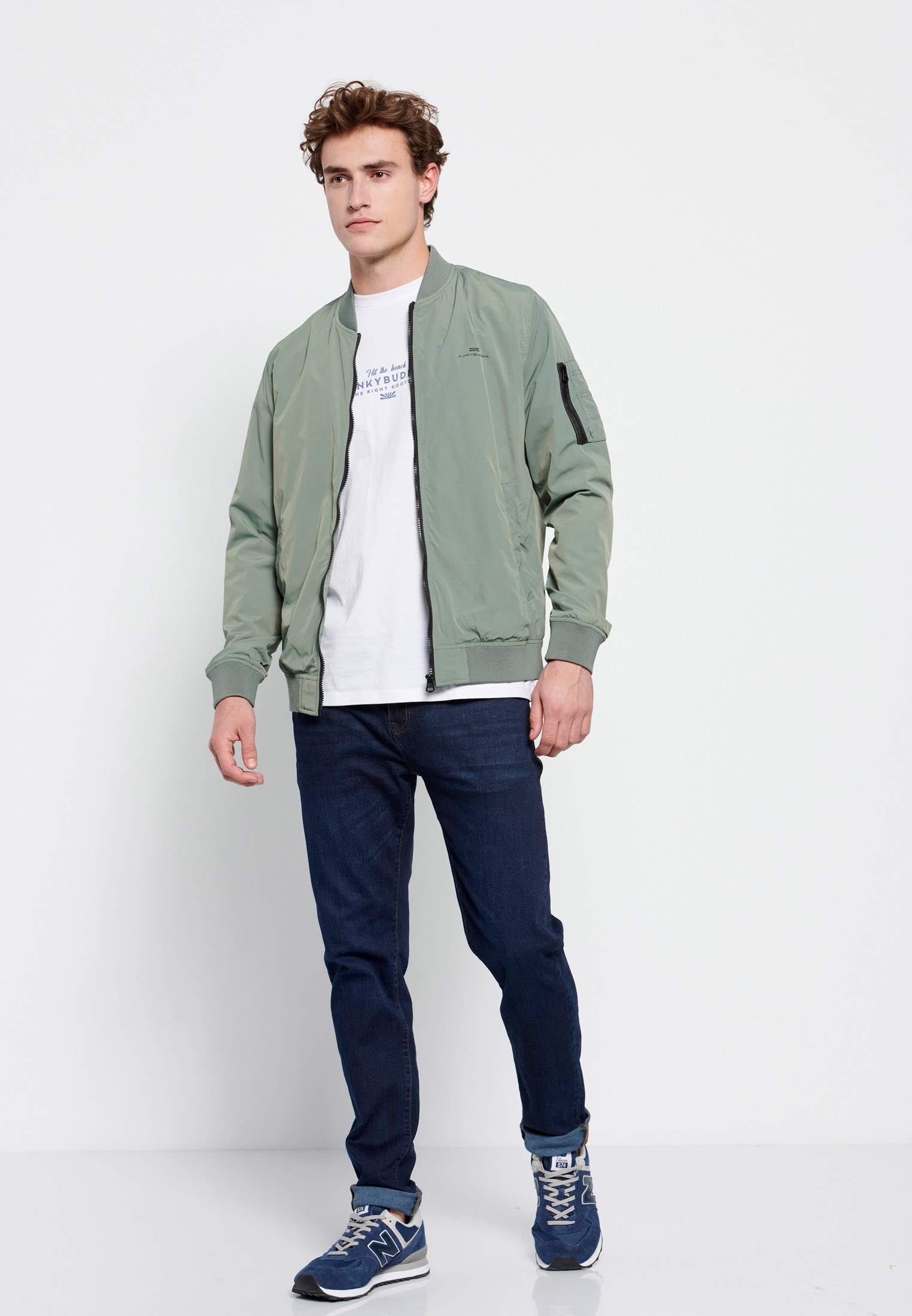 Men's Jackets Funky Buddha Green