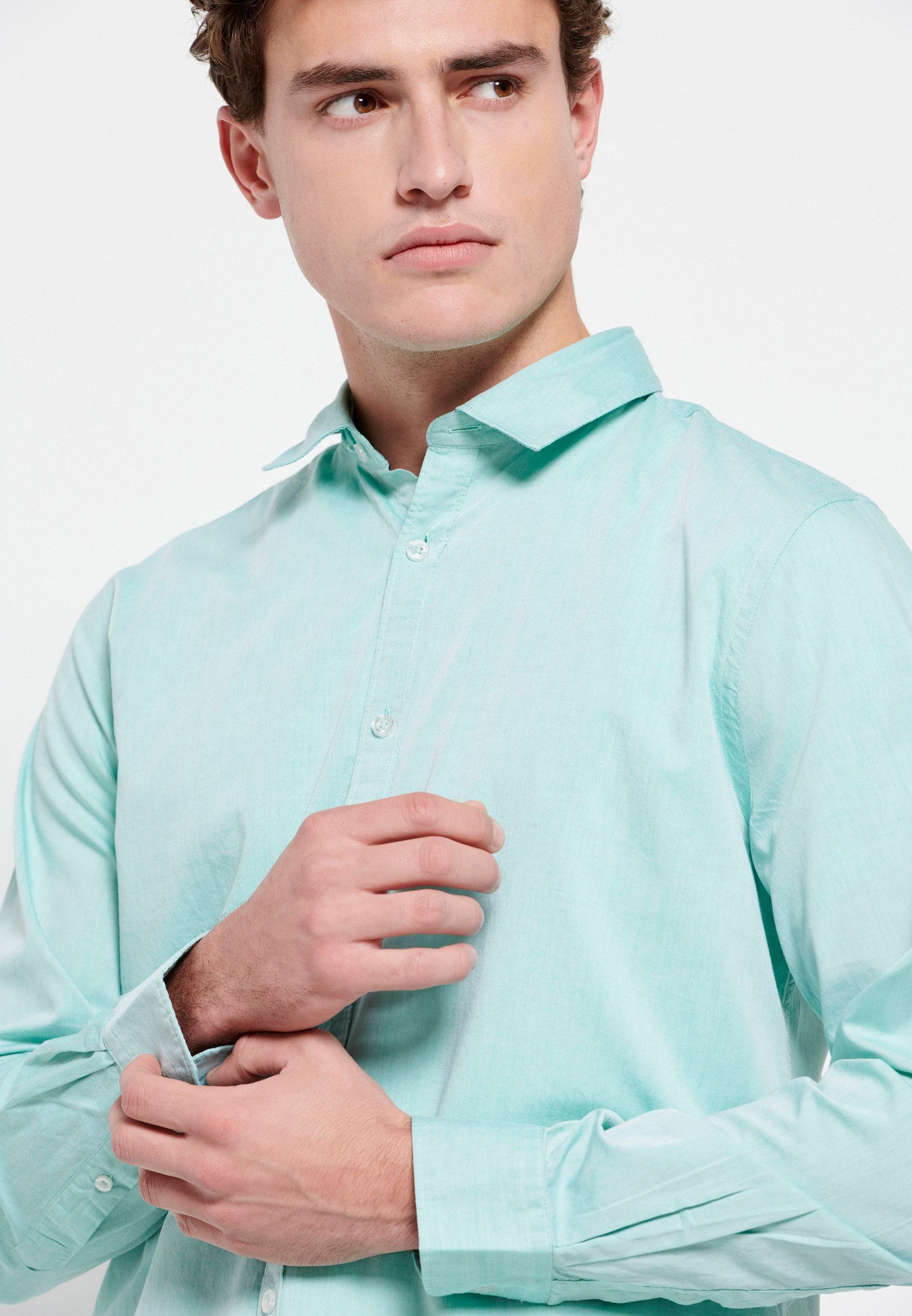 Men's Shirts Funky Buddha Green