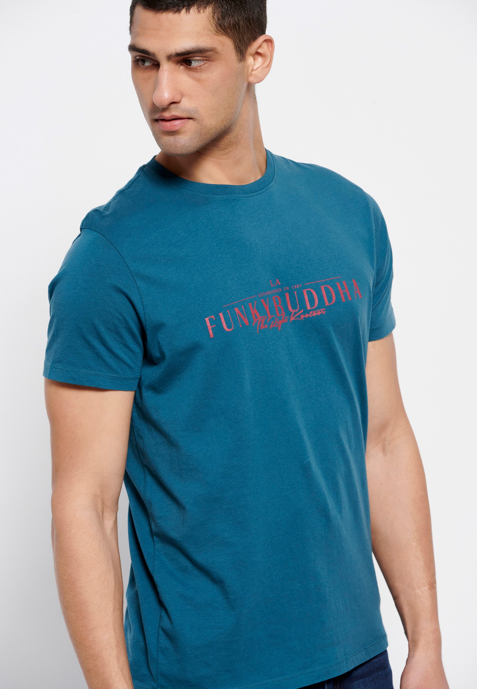 Men's Shirts Funky Buddha Green