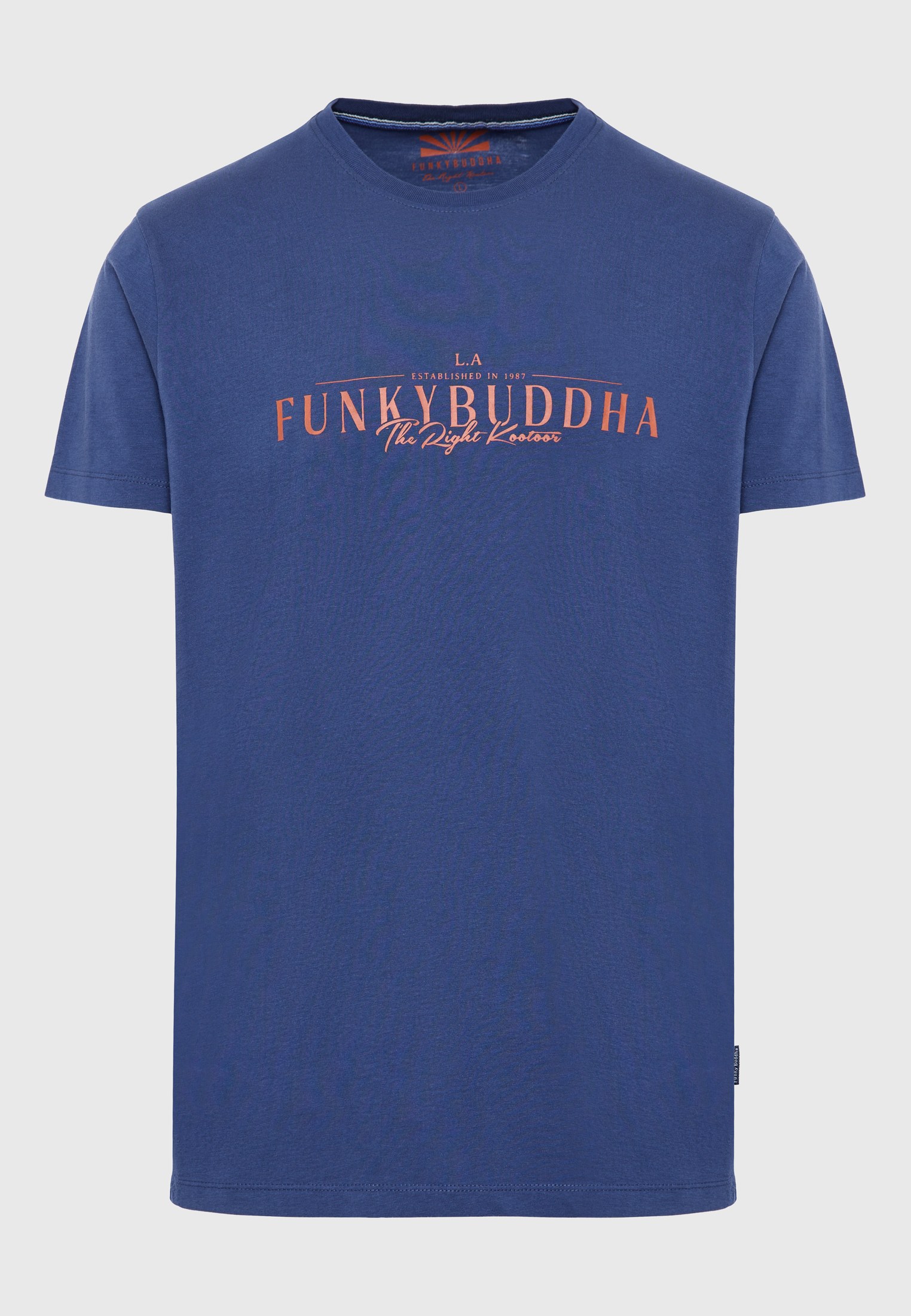 Βαμβακερό t-shirt με Funky Buddha τύπωμα