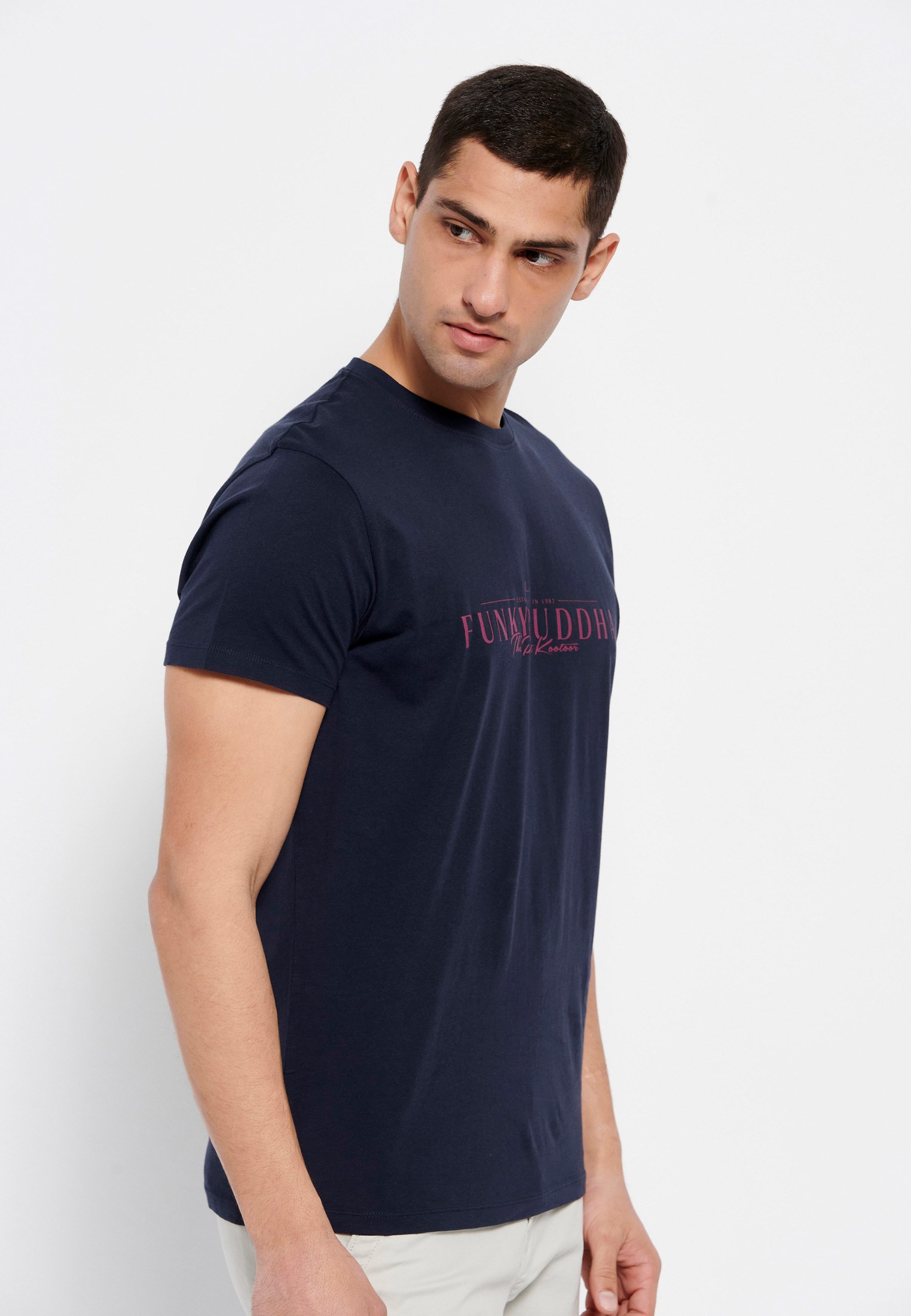 Βαμβακερό t-shirt με Funky Buddha τύπωμα φωτογραφία