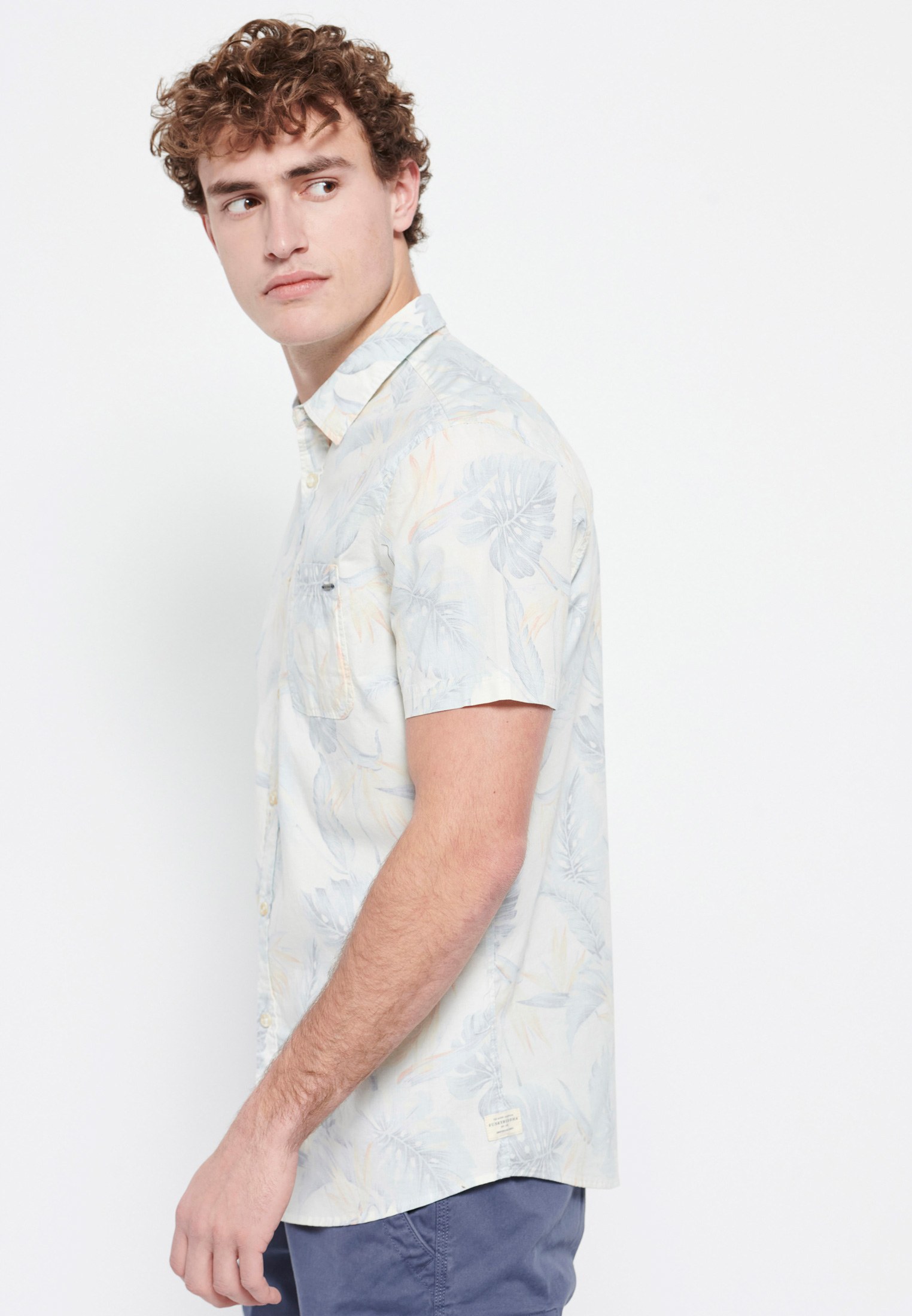 Men's Shirts Funky Buddha Blue