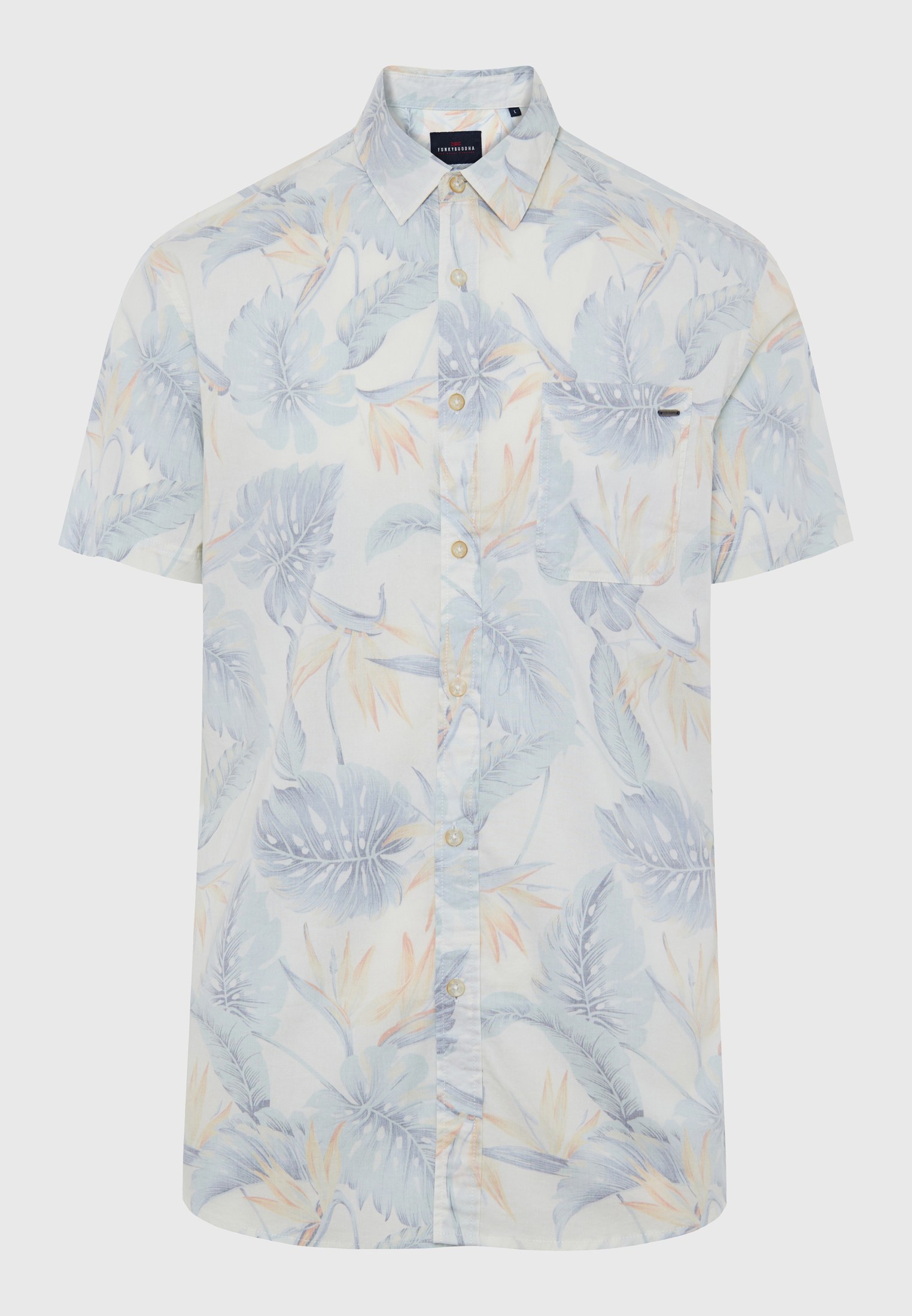 Men's Shirts Funky Buddha Blue